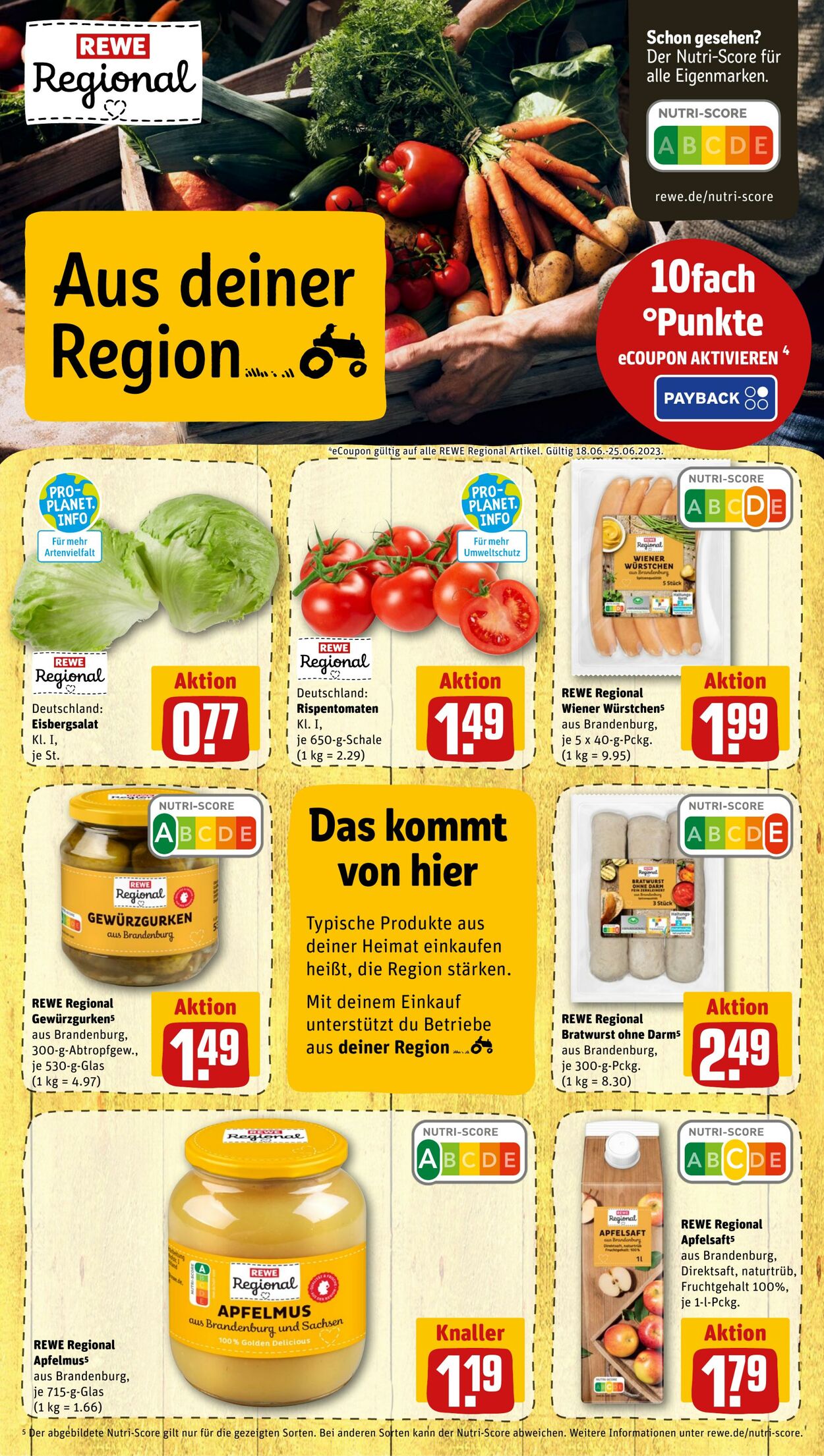 Prospekt Rewe 19.06.2023 - 24.06.2023