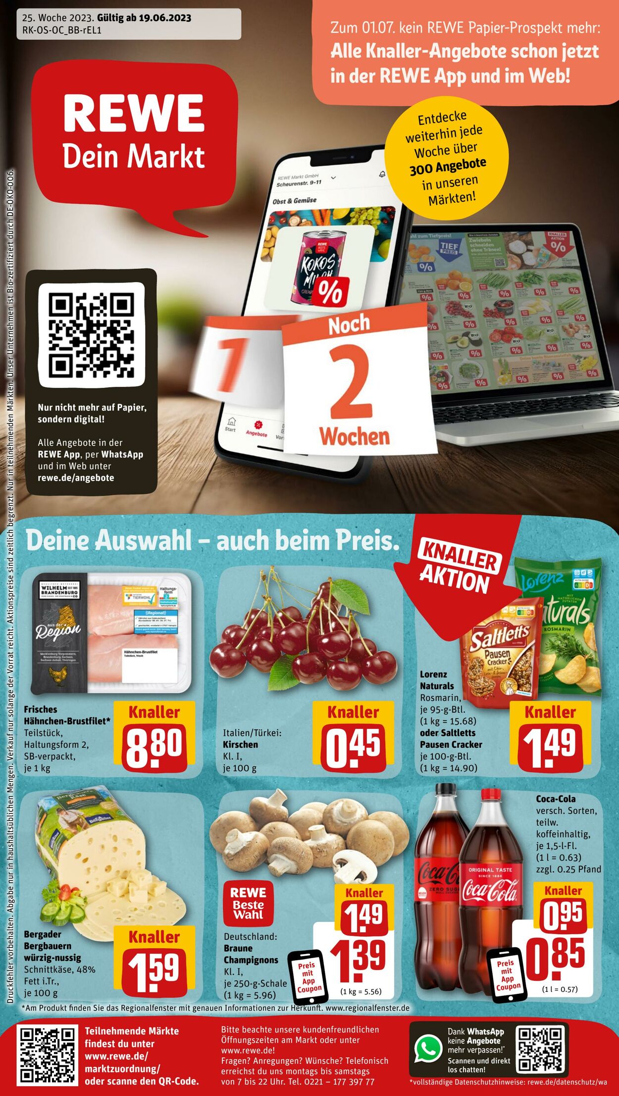 Prospekt Rewe 19.06.2023 - 24.06.2023