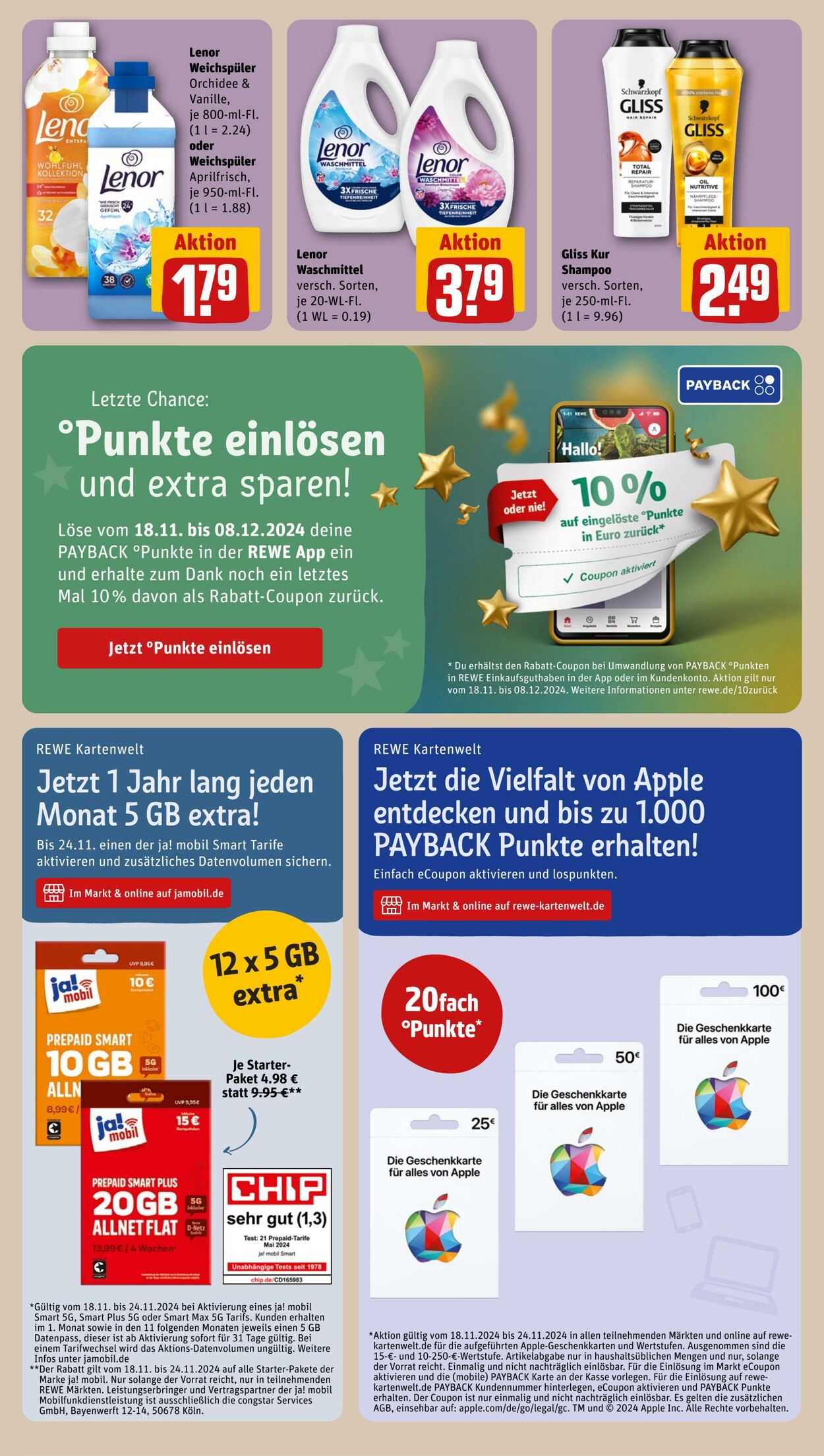 Prospekt Rewe 17.11.2024 - 25.11.2024