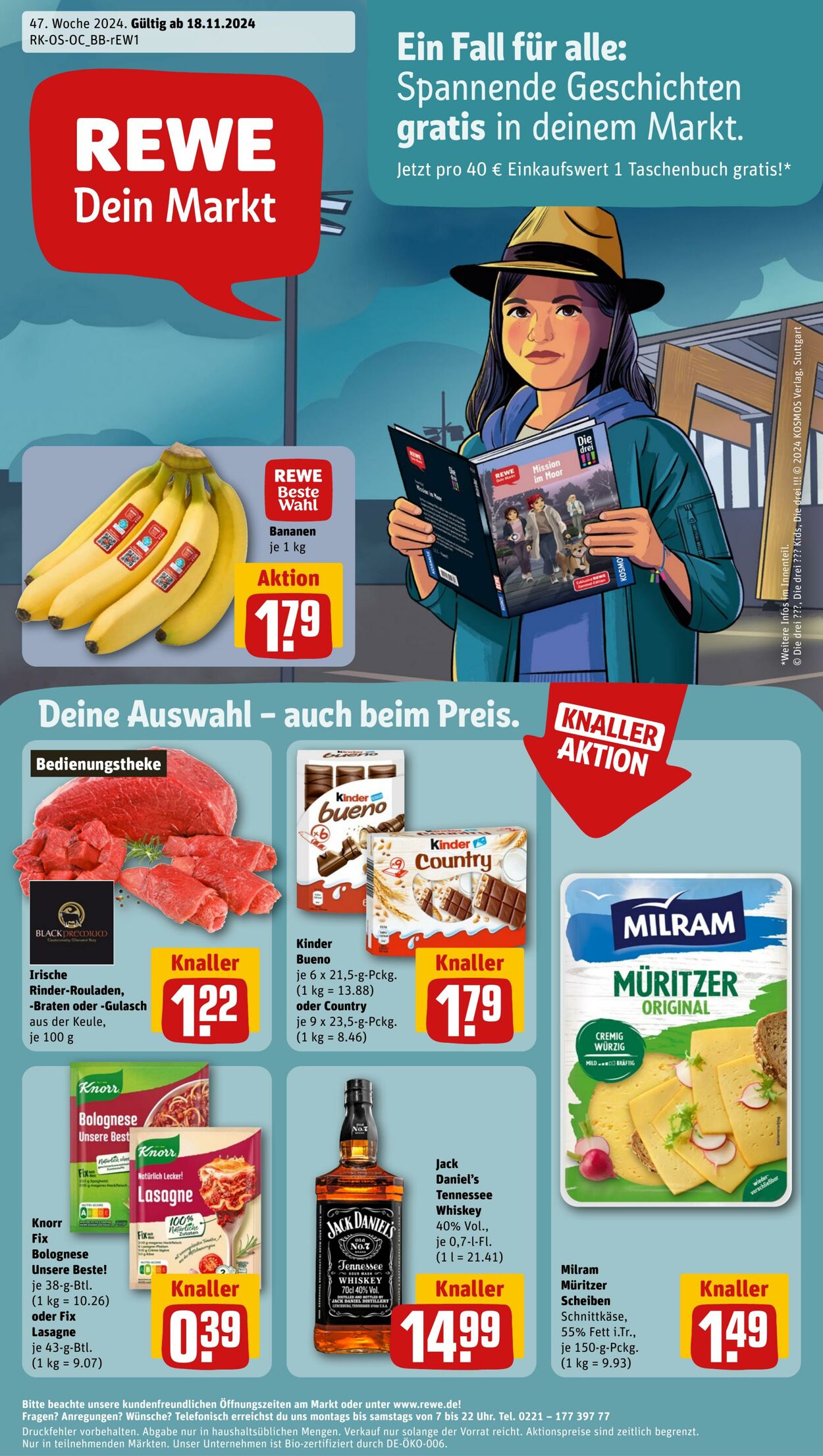 Prospekt Rewe - Dein Markt - Berlin 17 Nov, 2024 - 25 Nov, 2024