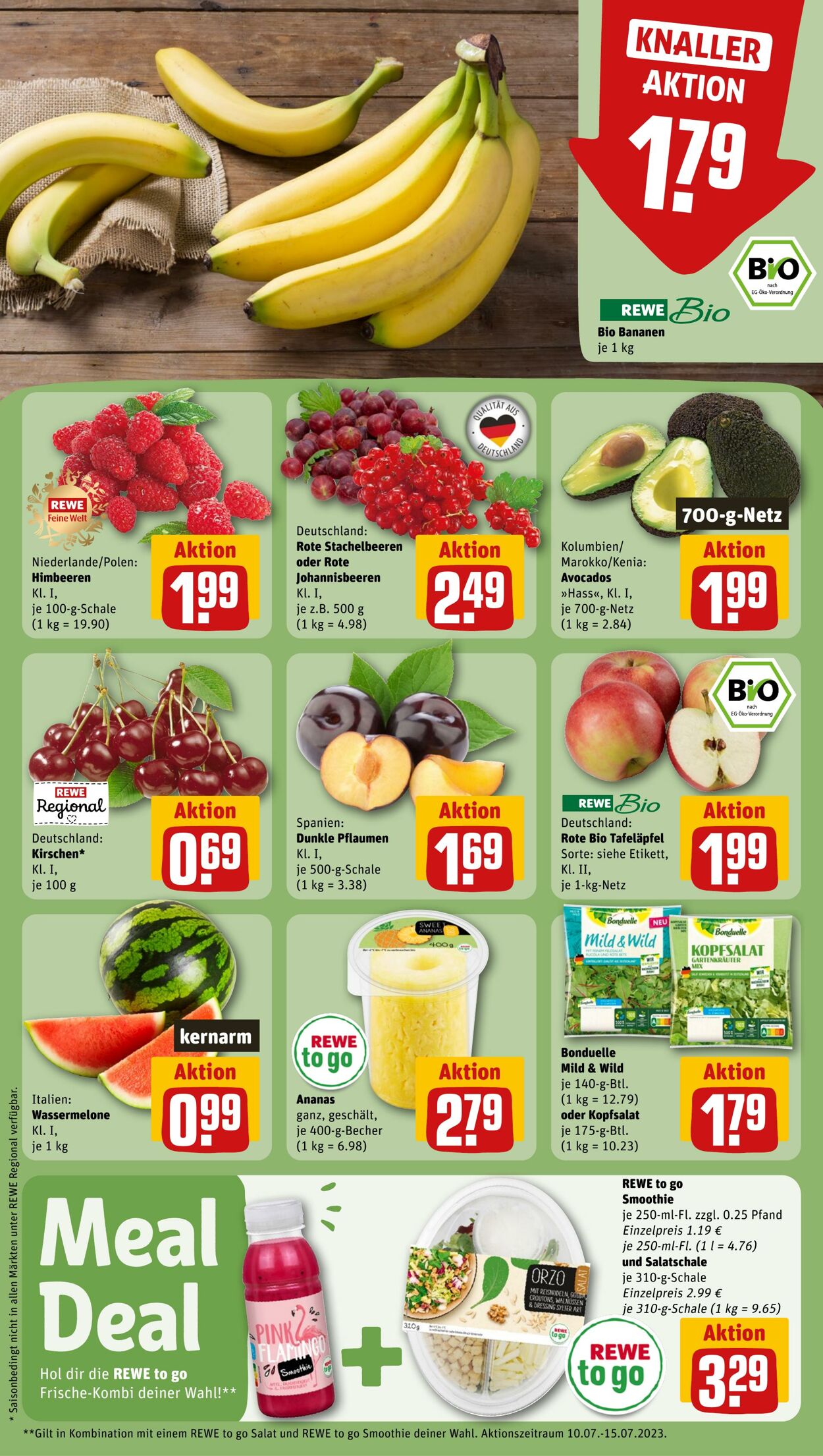 Prospekt Rewe 10.07.2023 - 15.07.2023