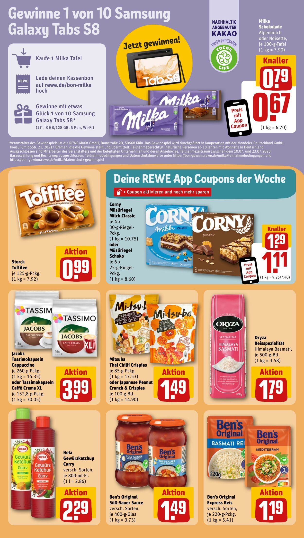 Prospekt Rewe 10.07.2023 - 15.07.2023