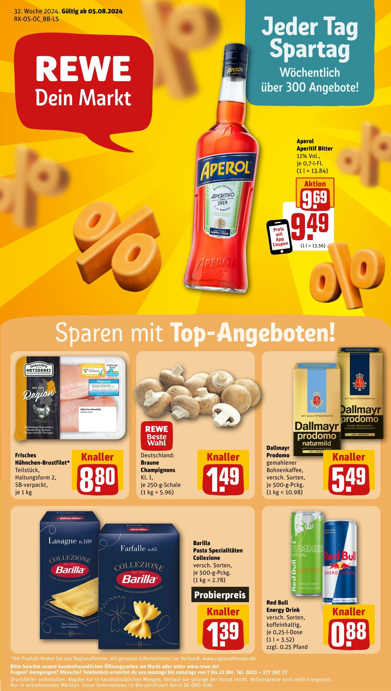 Prospekt Rewe 05.08.2024 - 10.08.2024