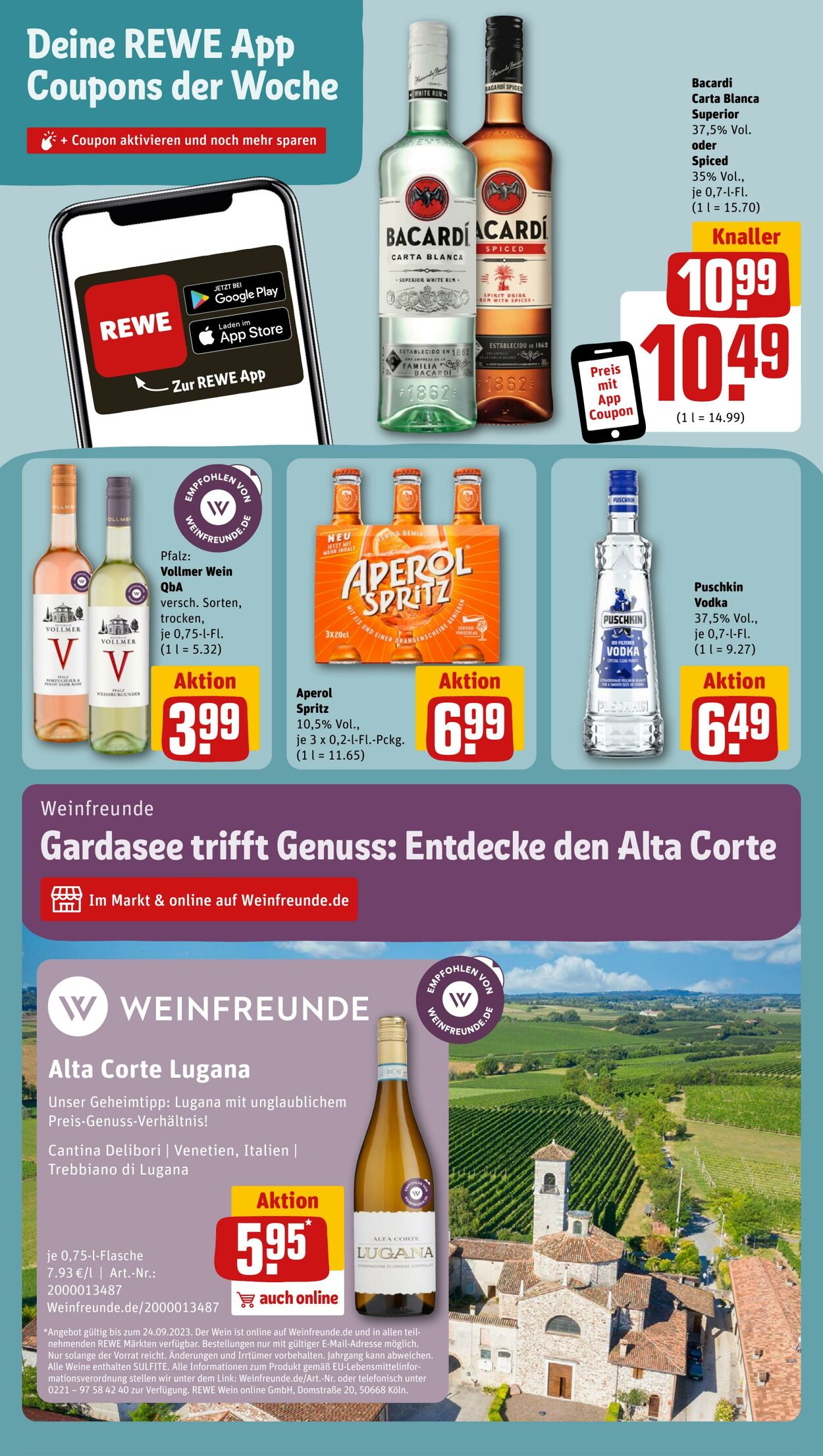 Prospekt Rewe 17.09.2023 - 23.09.2023