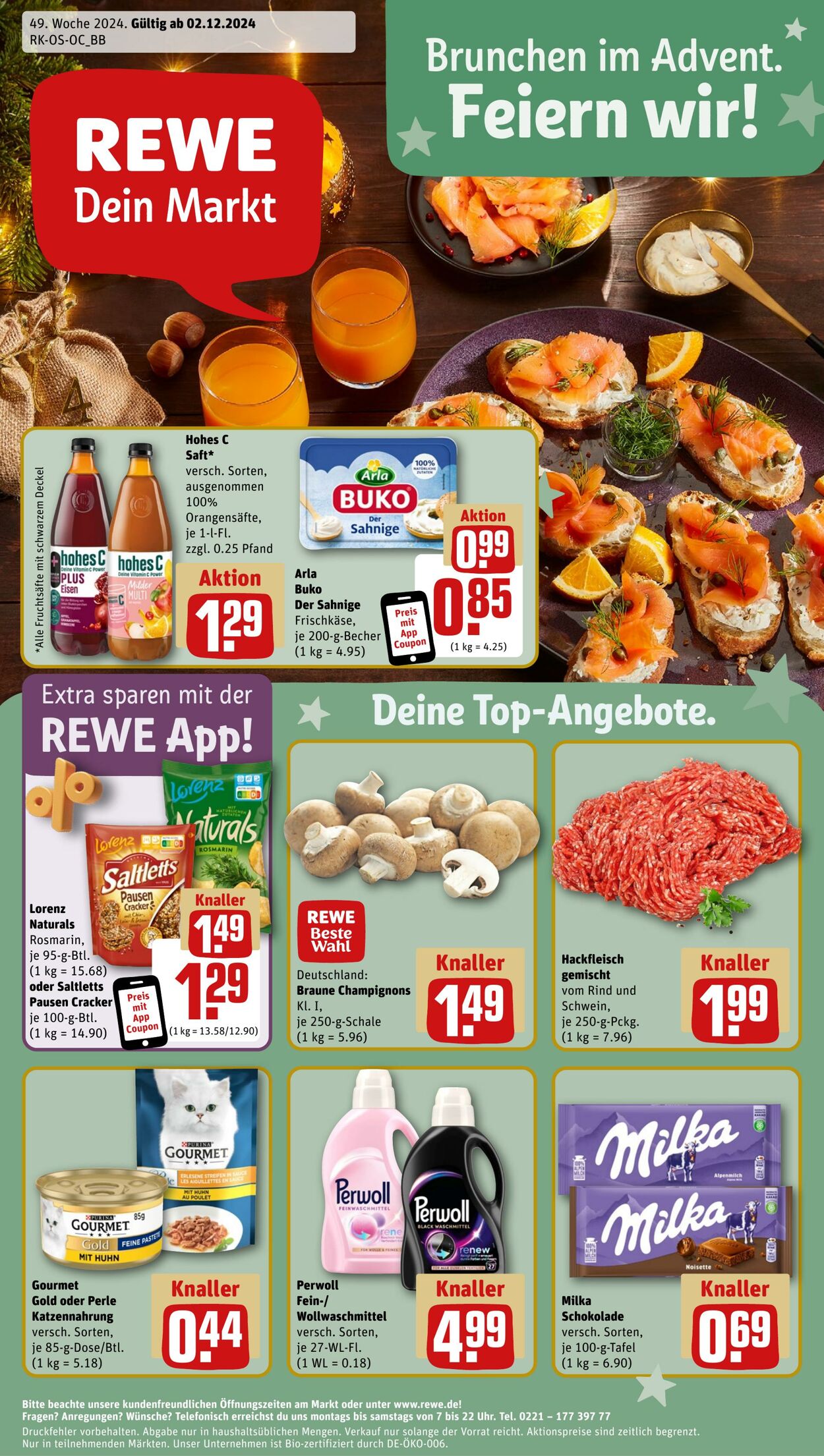 Prospekt Rewe 01.12.2024 - 07.12.2024