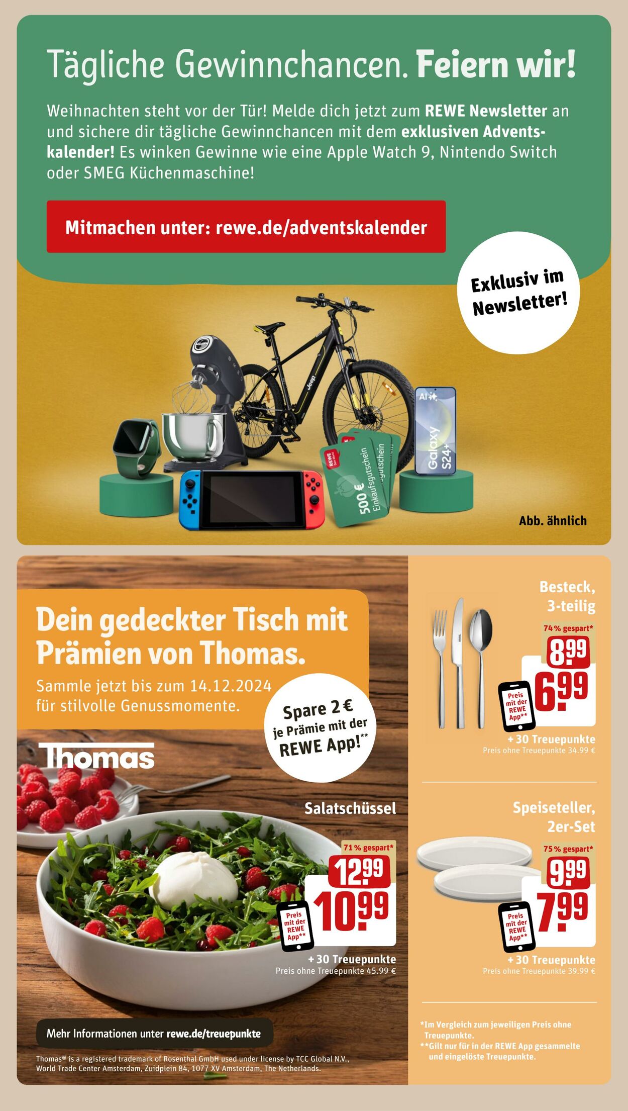 Prospekt Rewe 01.12.2024 - 07.12.2024