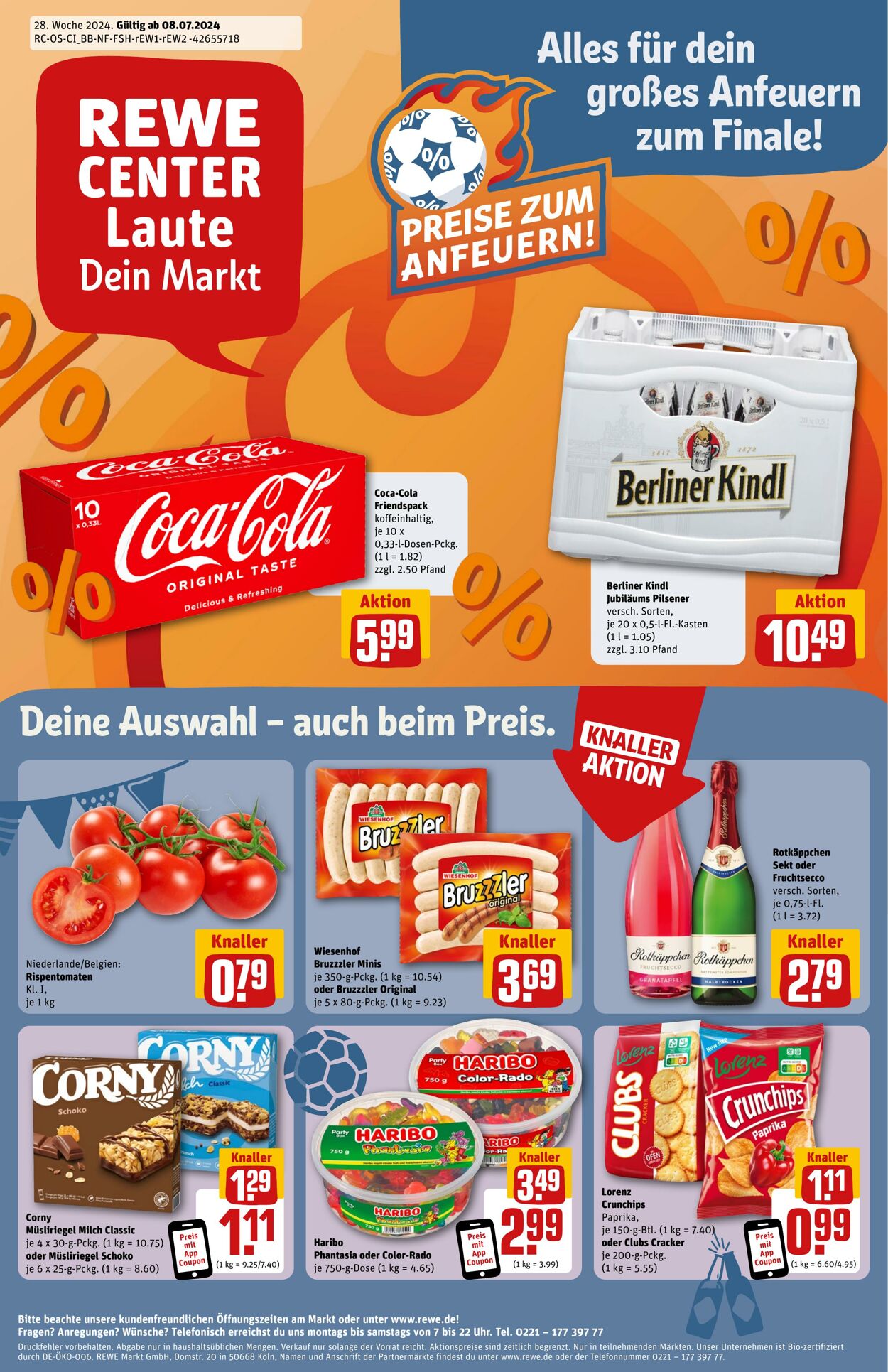 Prospekt Rewe 08.07.2024 - 13.07.2024