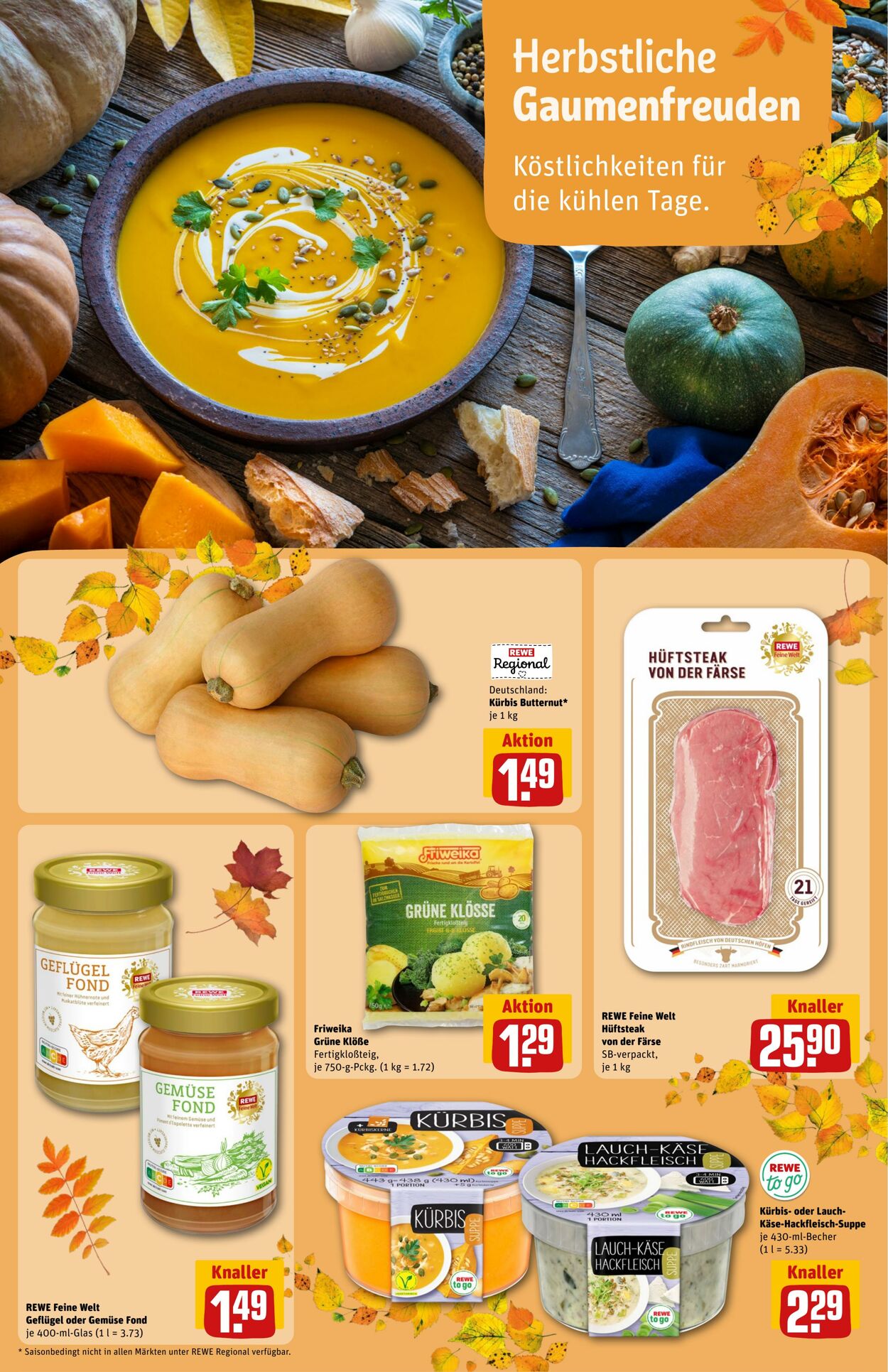 Prospekt Rewe 21.10.2024 - 28.10.2024