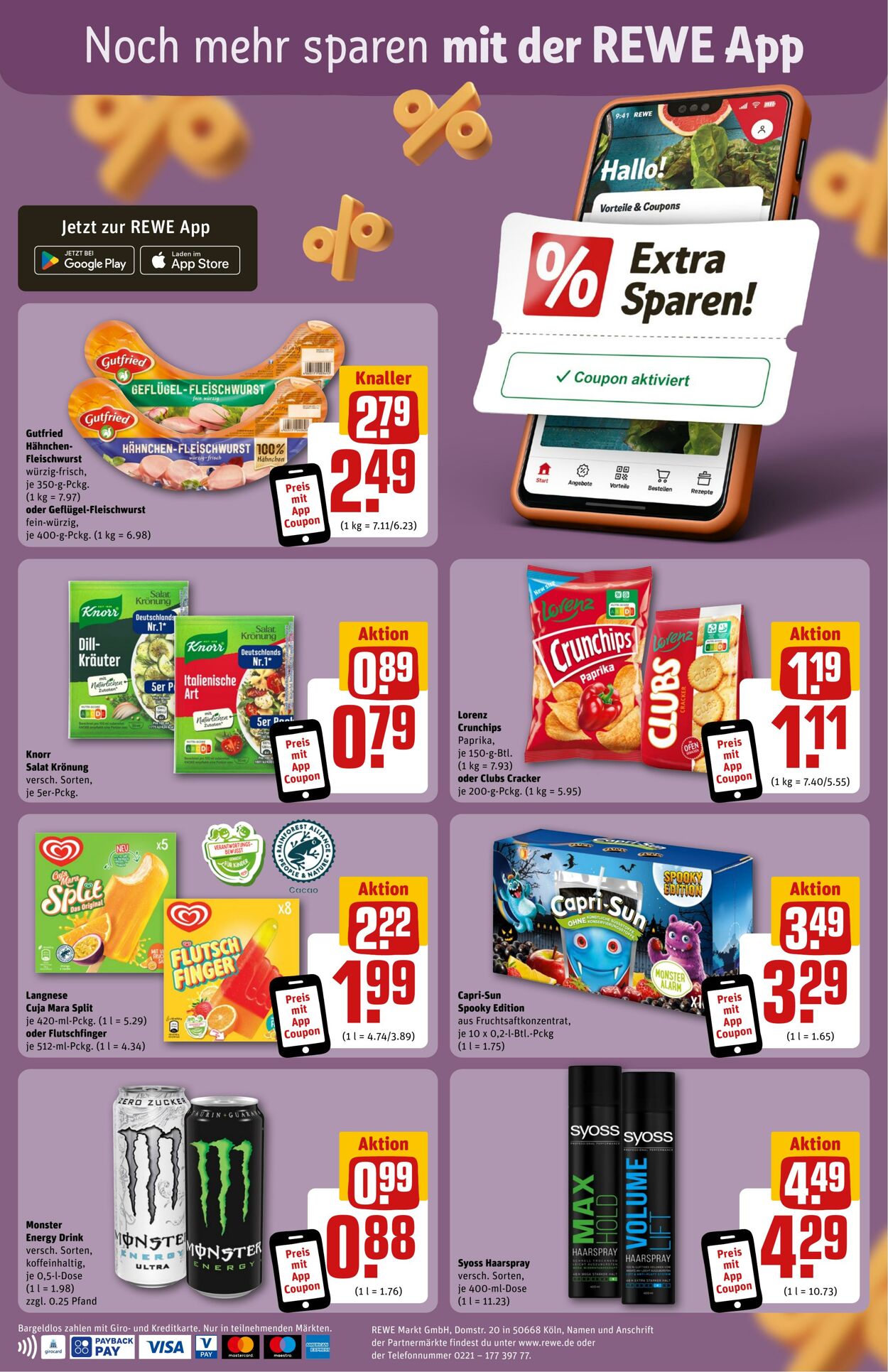 Prospekt Rewe 21.10.2024 - 28.10.2024