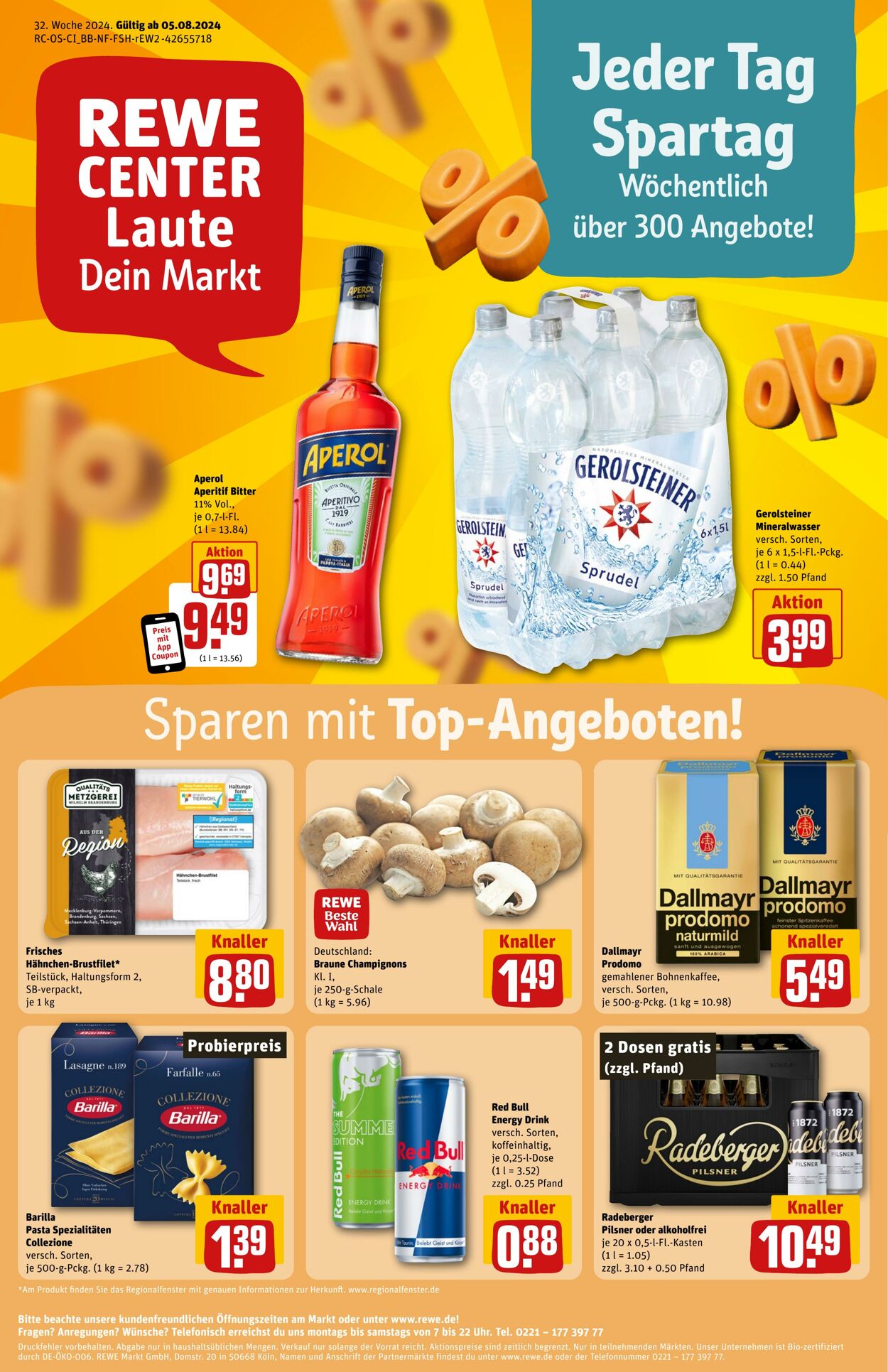 Prospekt Rewe 05.08.2024 - 10.08.2024