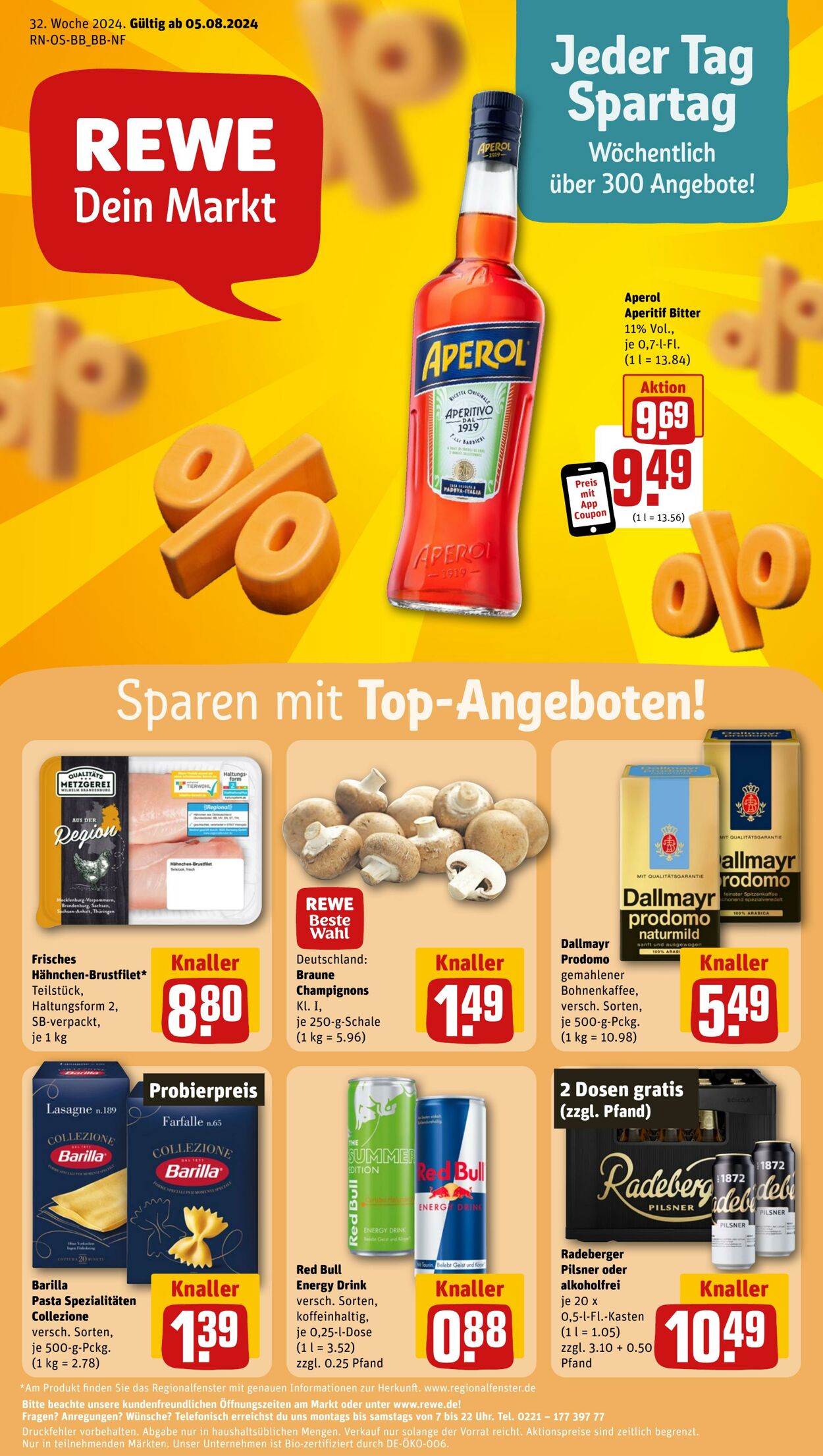 Prospekt Rewe 05.08.2024 - 10.08.2024