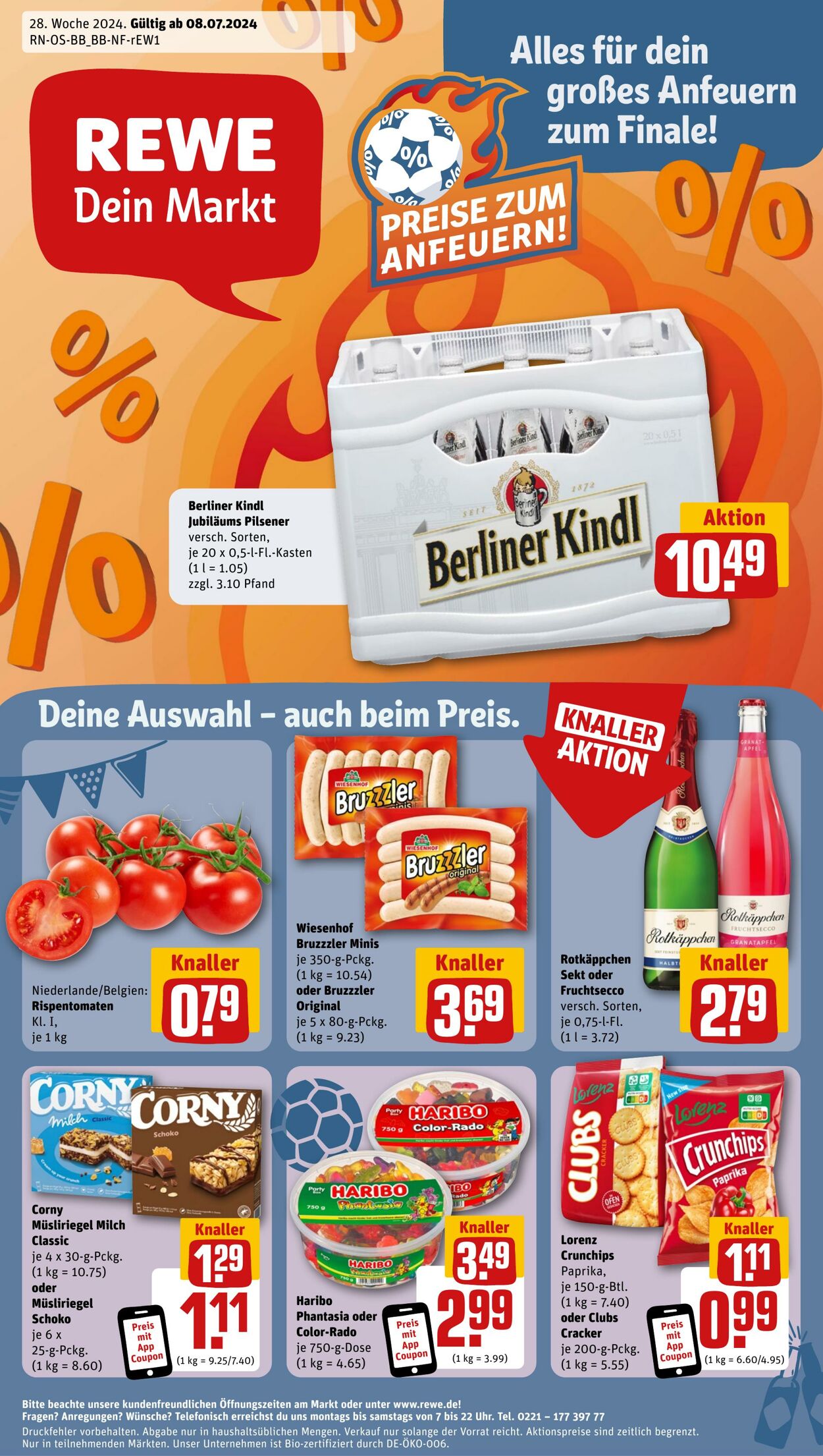 Prospekt Rewe 08.07.2024 - 13.07.2024