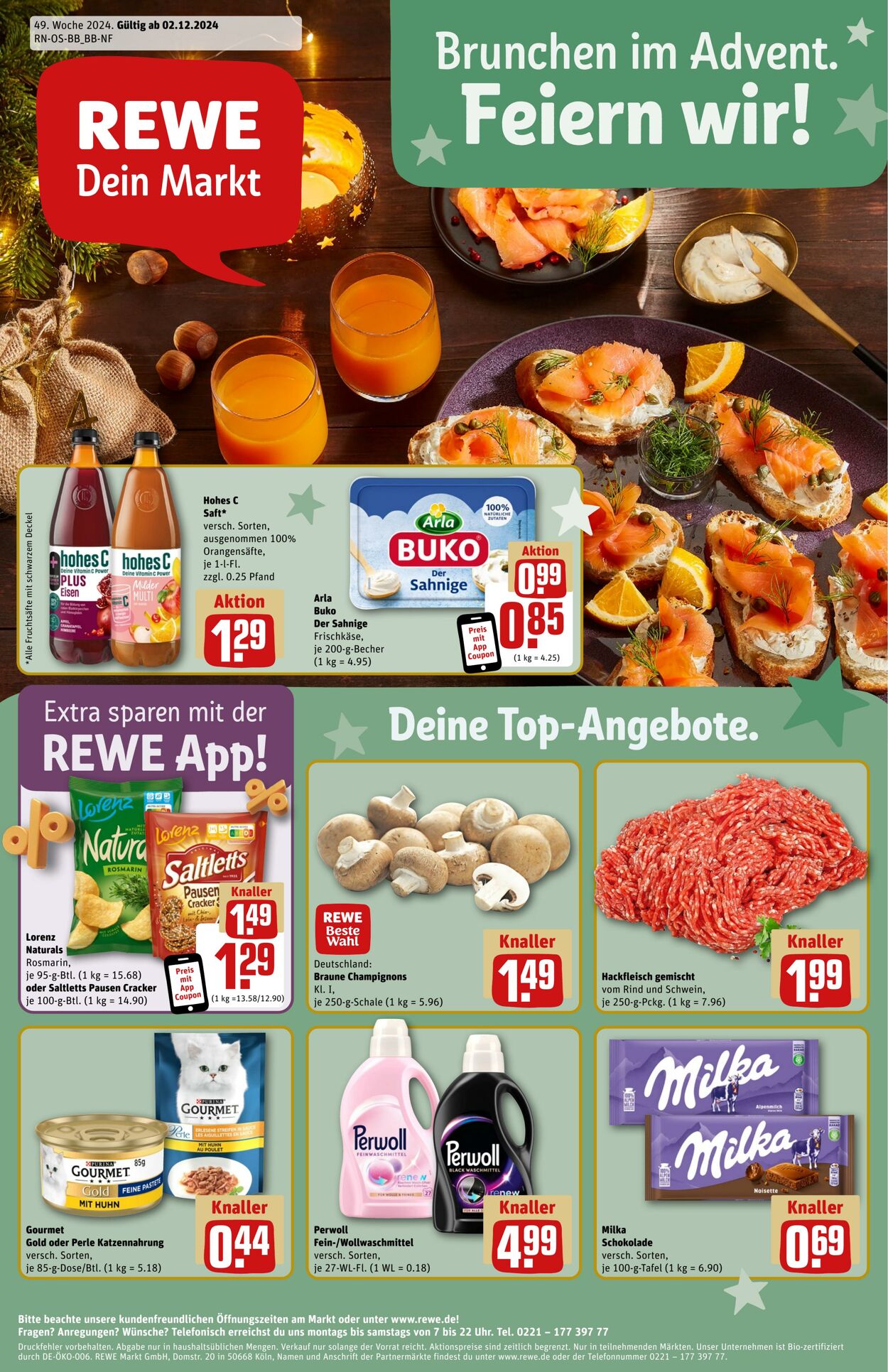 Prospekt Rewe 02.12.2024 - 11.12.2024