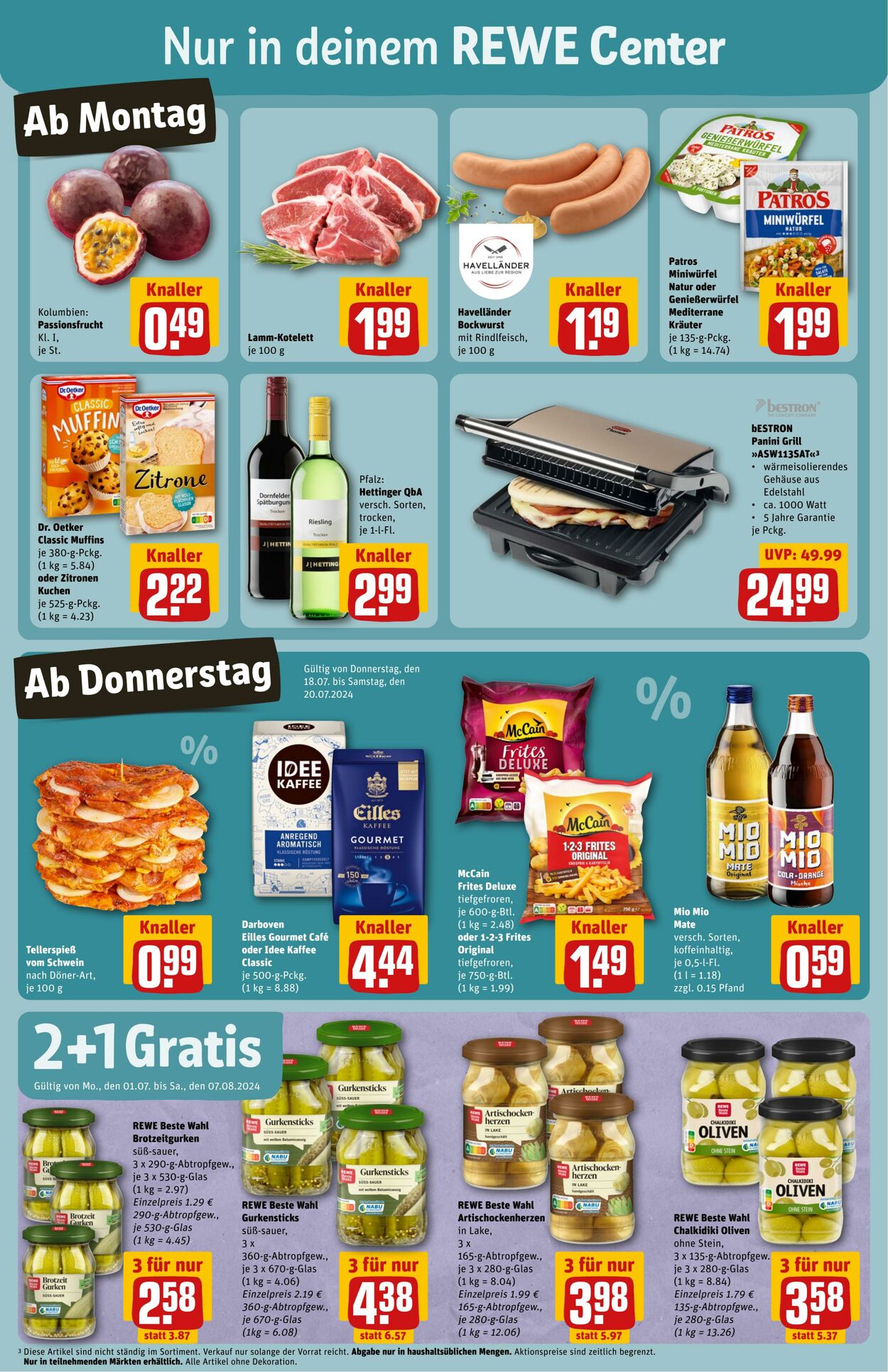 Prospekt Rewe 15.07.2024 - 20.07.2024