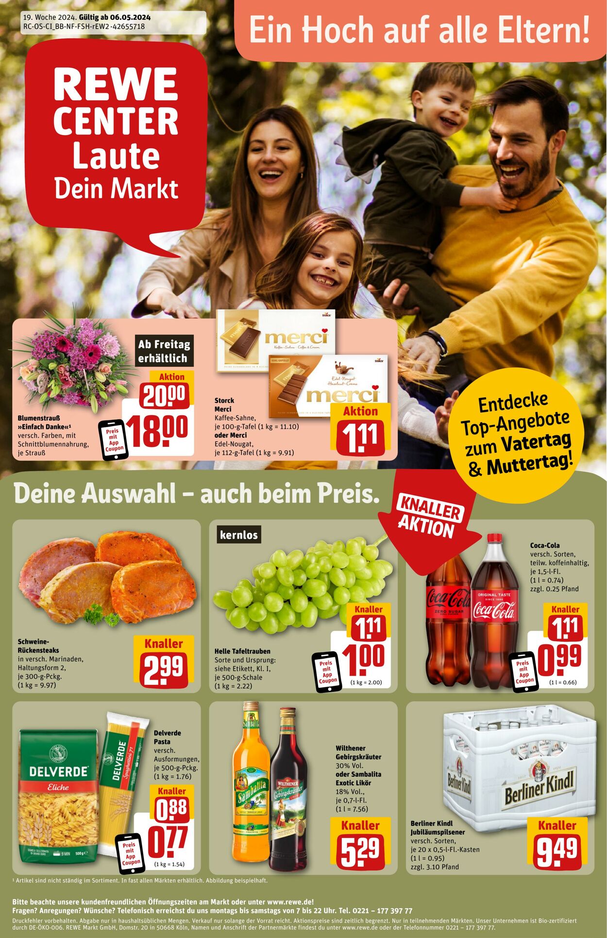 Prospekt Rewe - Dein Markt - Brandenburg 5 Mai, 2024 - 11 Mai, 2024