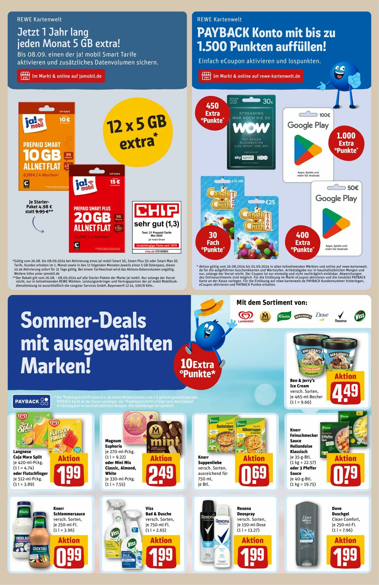 Prospekt Rewe 26.08.2024 - 31.08.2024