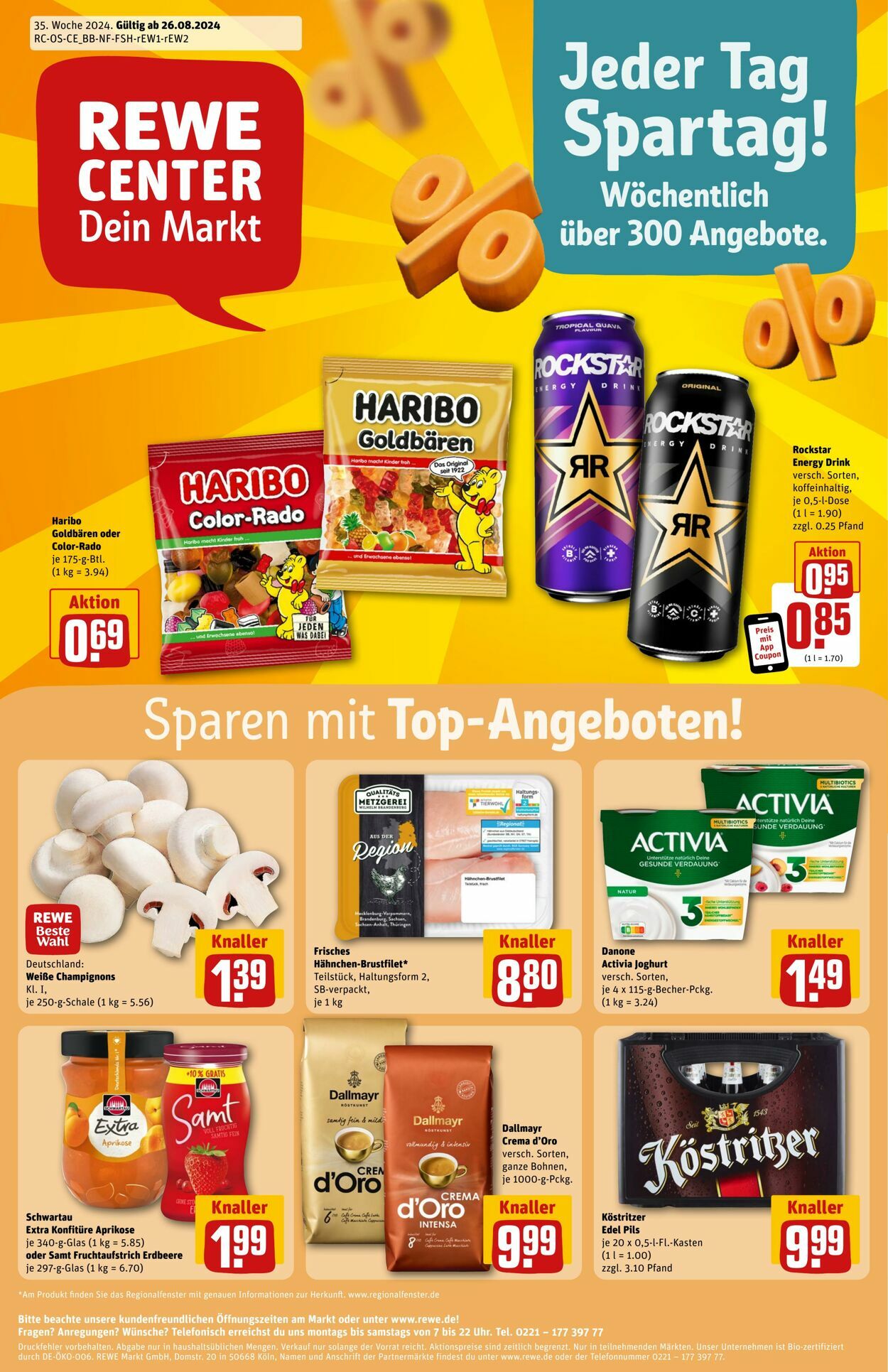 Prospekt Rewe 26.08.2024 - 31.08.2024