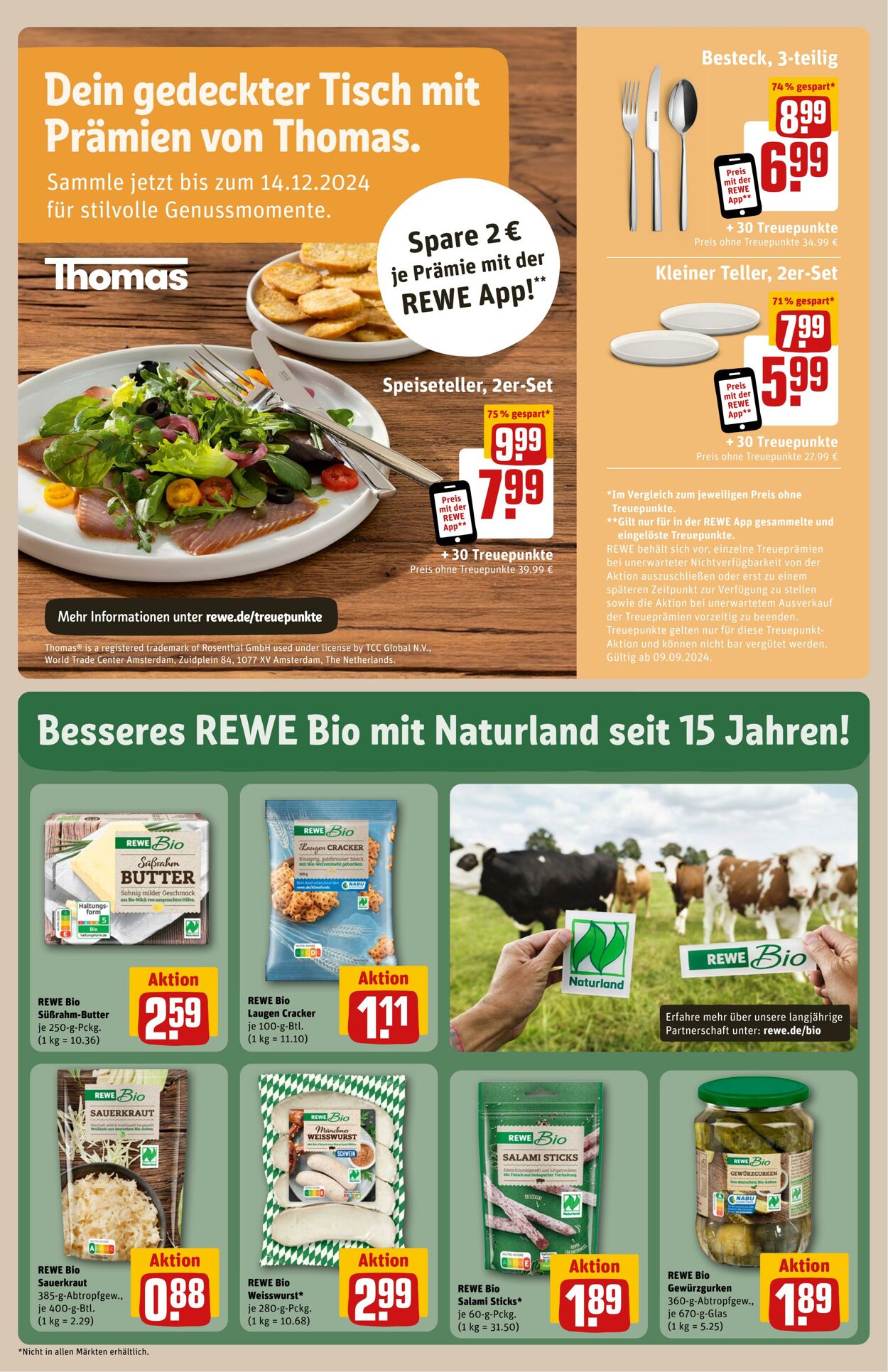 Prospekt Rewe 15.09.2024 - 21.09.2024