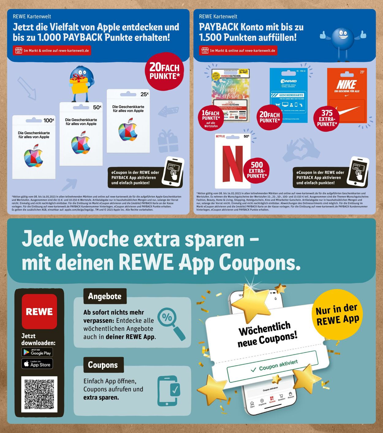 Prospekt Rewe 08.05.2023 - 13.05.2023