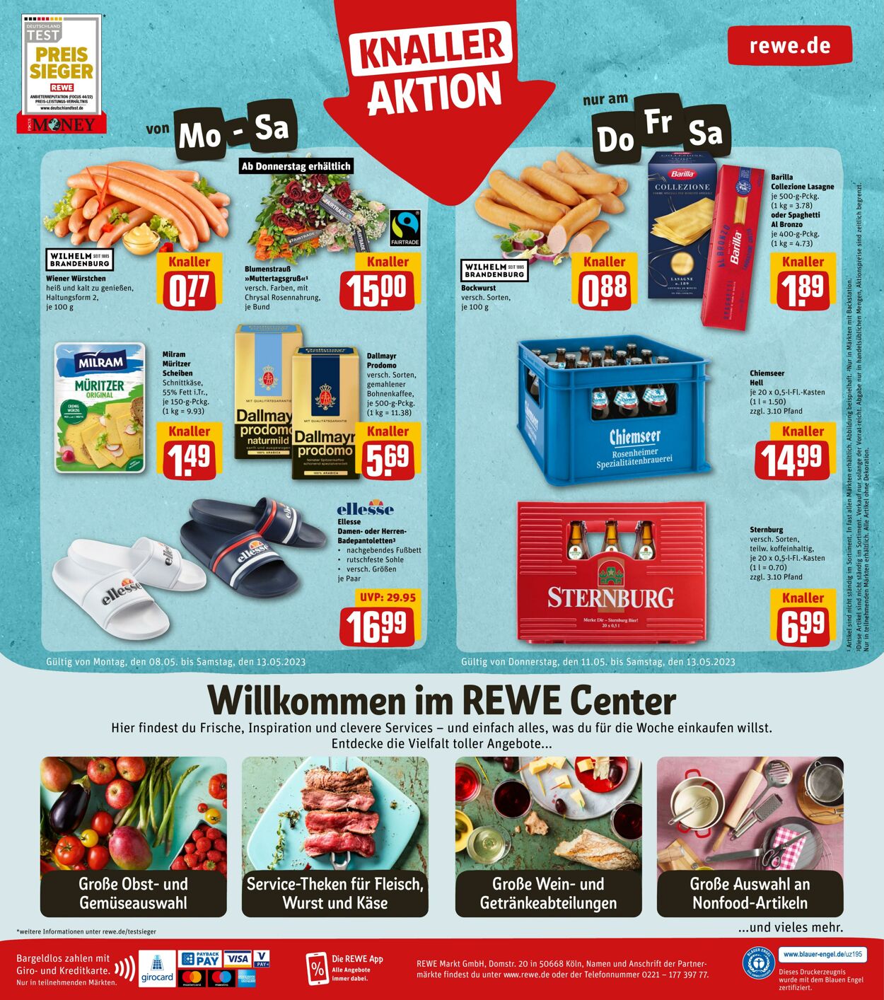 Prospekt Rewe 08.05.2023 - 13.05.2023