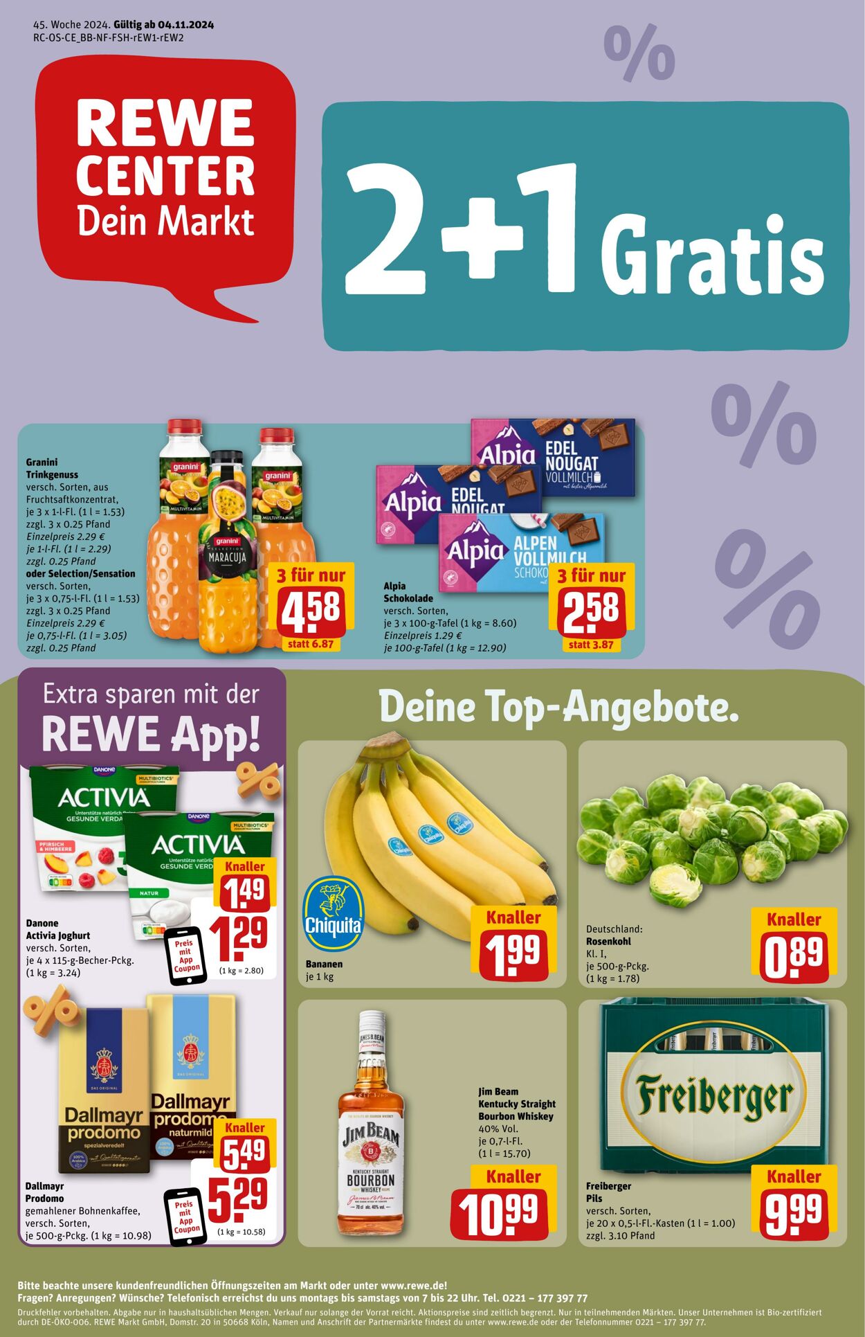 Prospekt Rewe 04.11.2024 - 13.11.2024