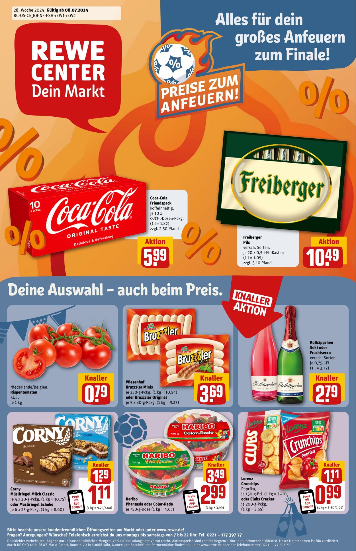 Prospekt Rewe 08.07.2024 - 13.07.2024