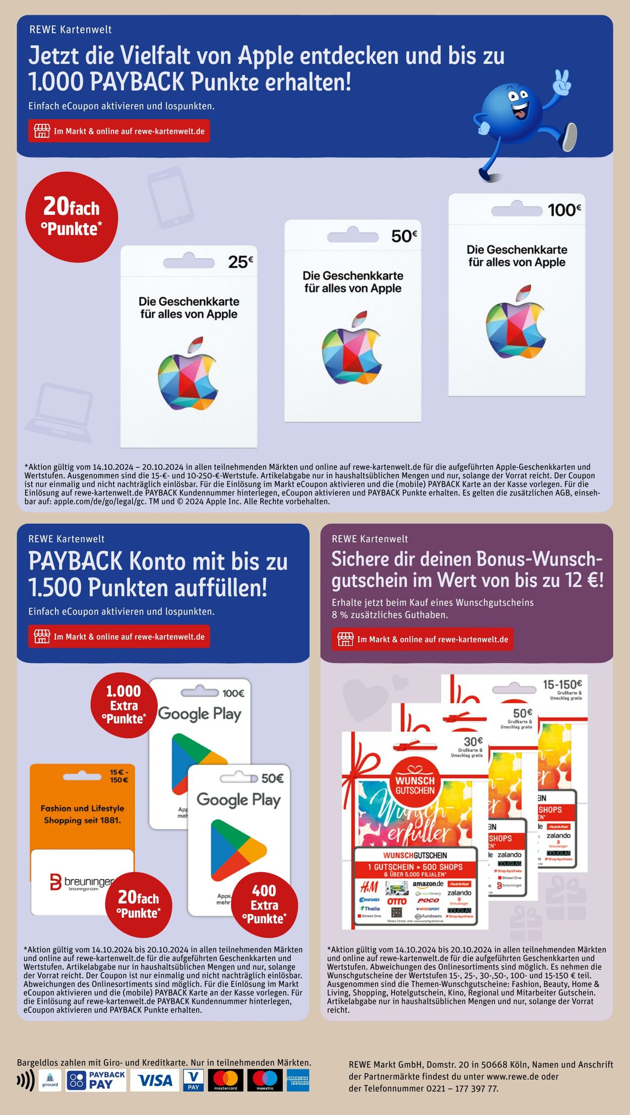 Prospekt Rewe 14.10.2024 - 21.10.2024