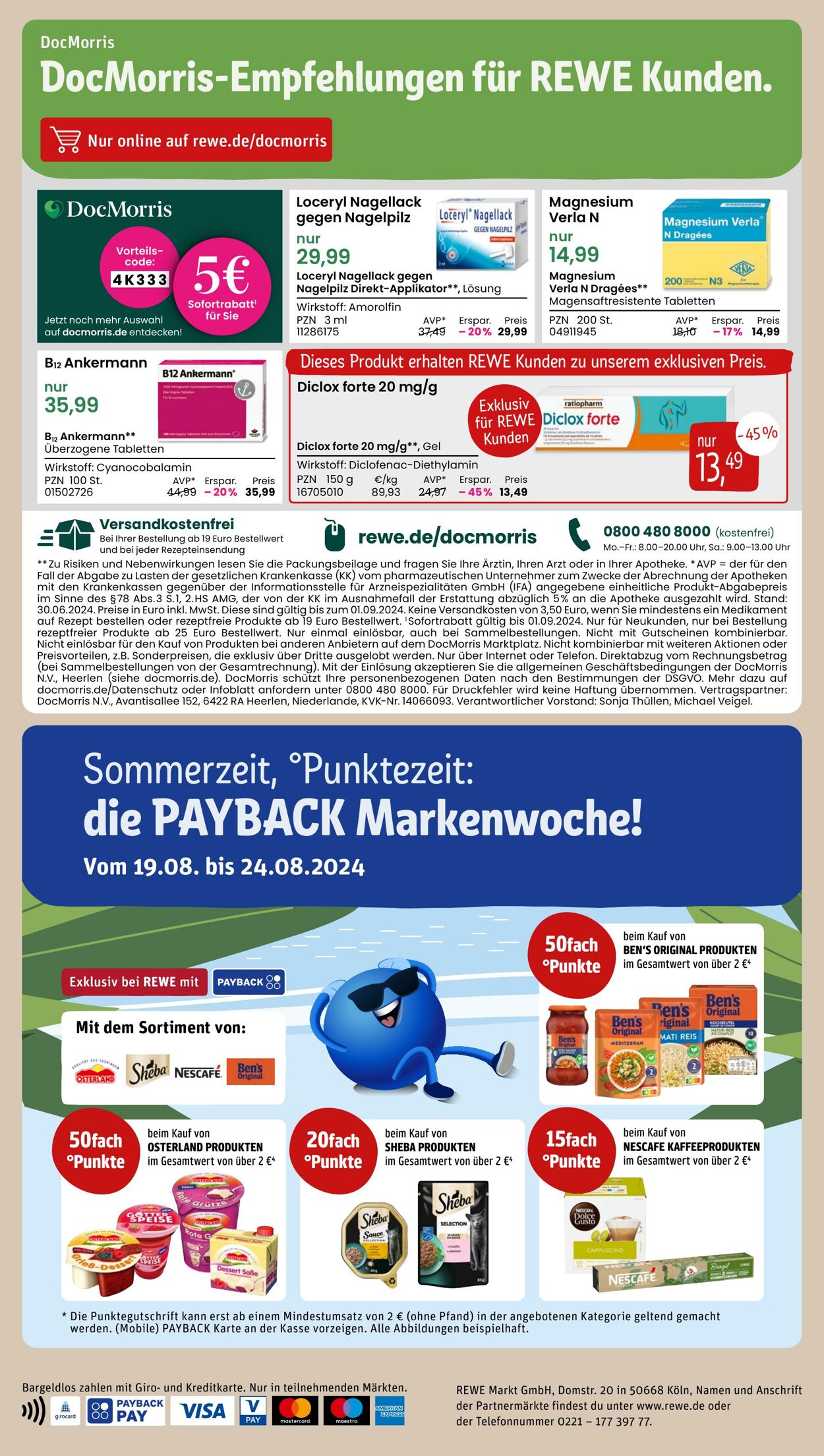 Prospekt Rewe 18.08.2024 - 24.08.2024