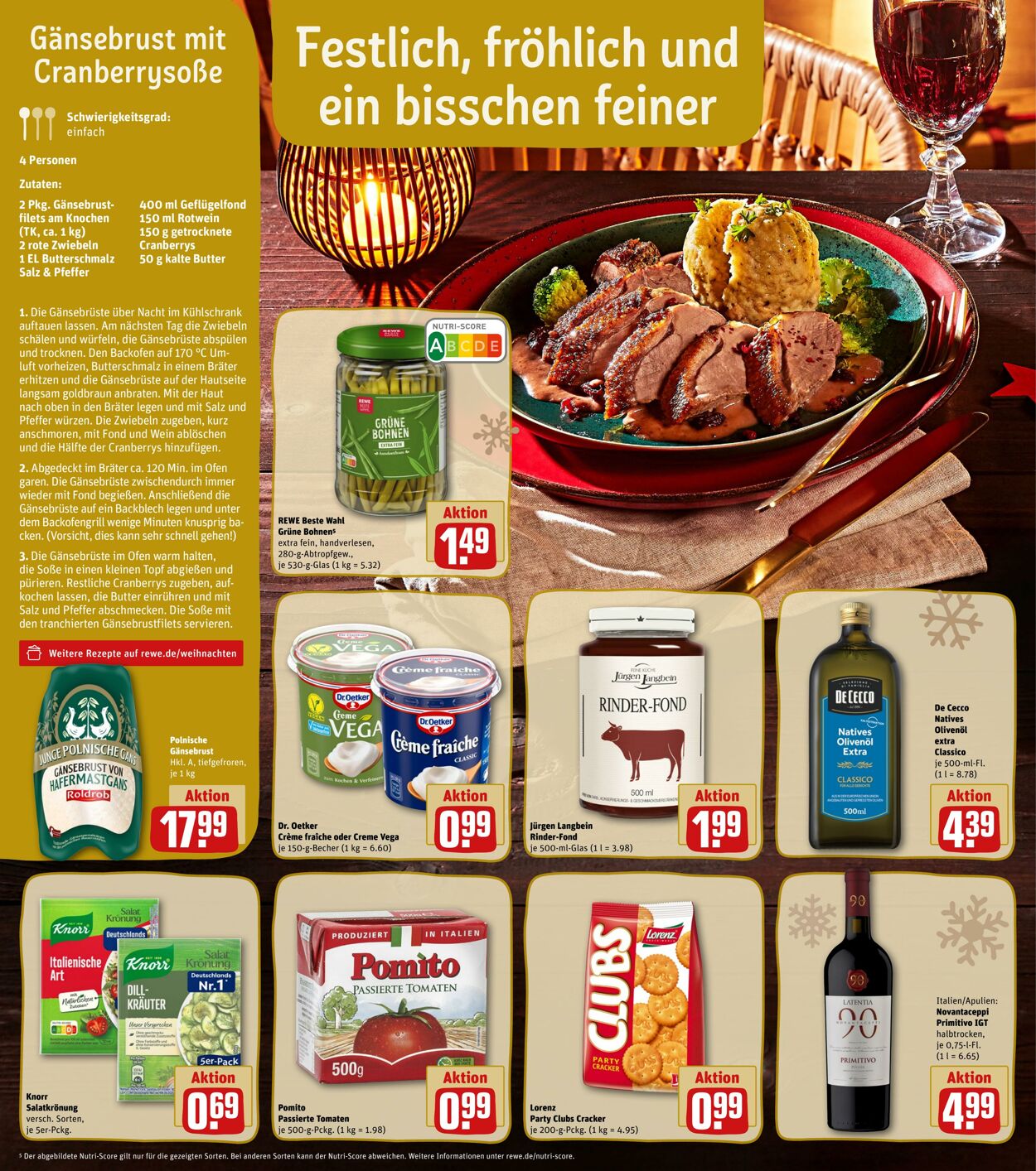 Rewe Werbeprospekt - Weihnachten 2022 - Gültig Von 19.12 Bis 24.12 ...