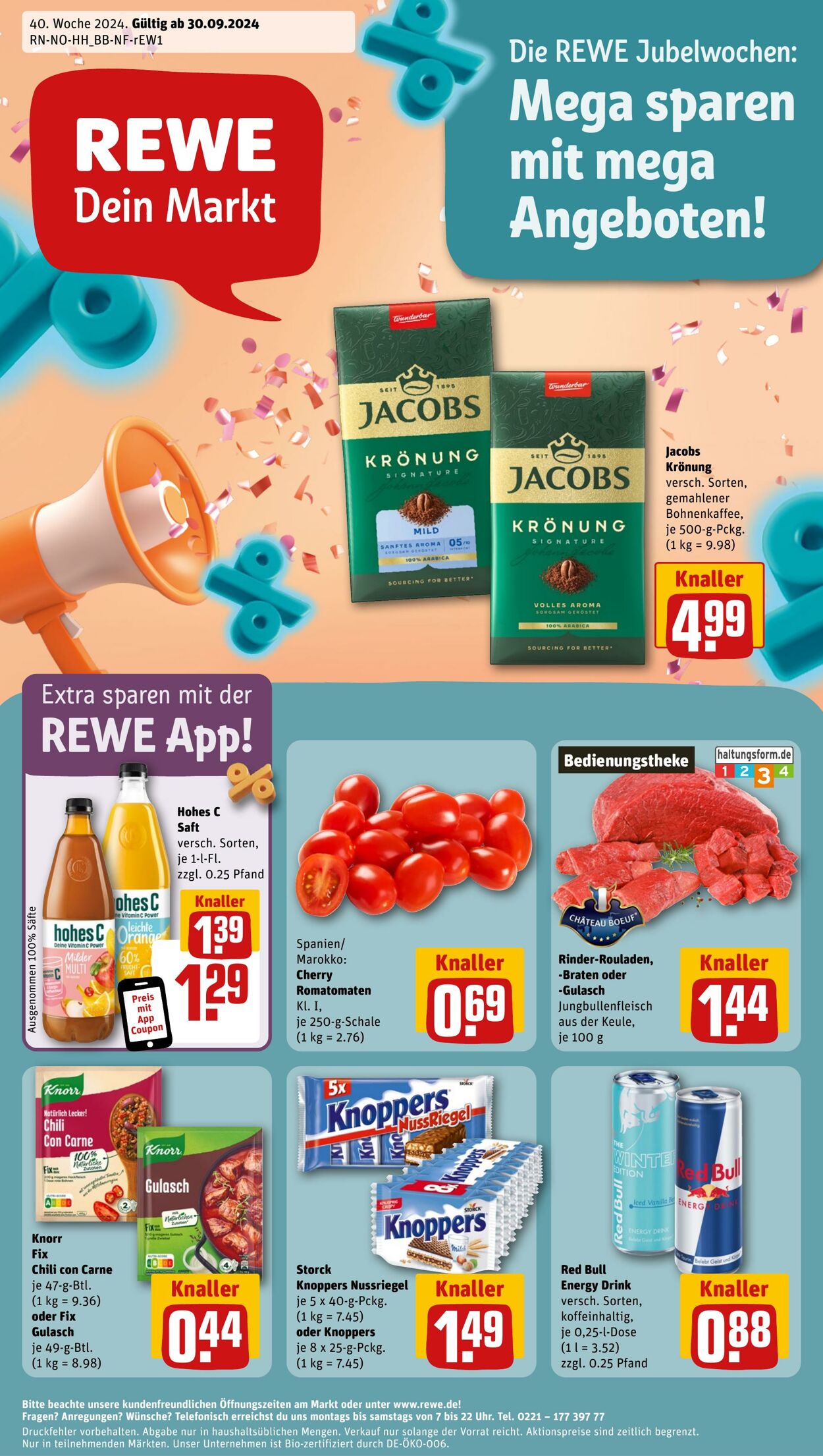 Prospekt Rewe 29.09.2024 - 05.10.2024