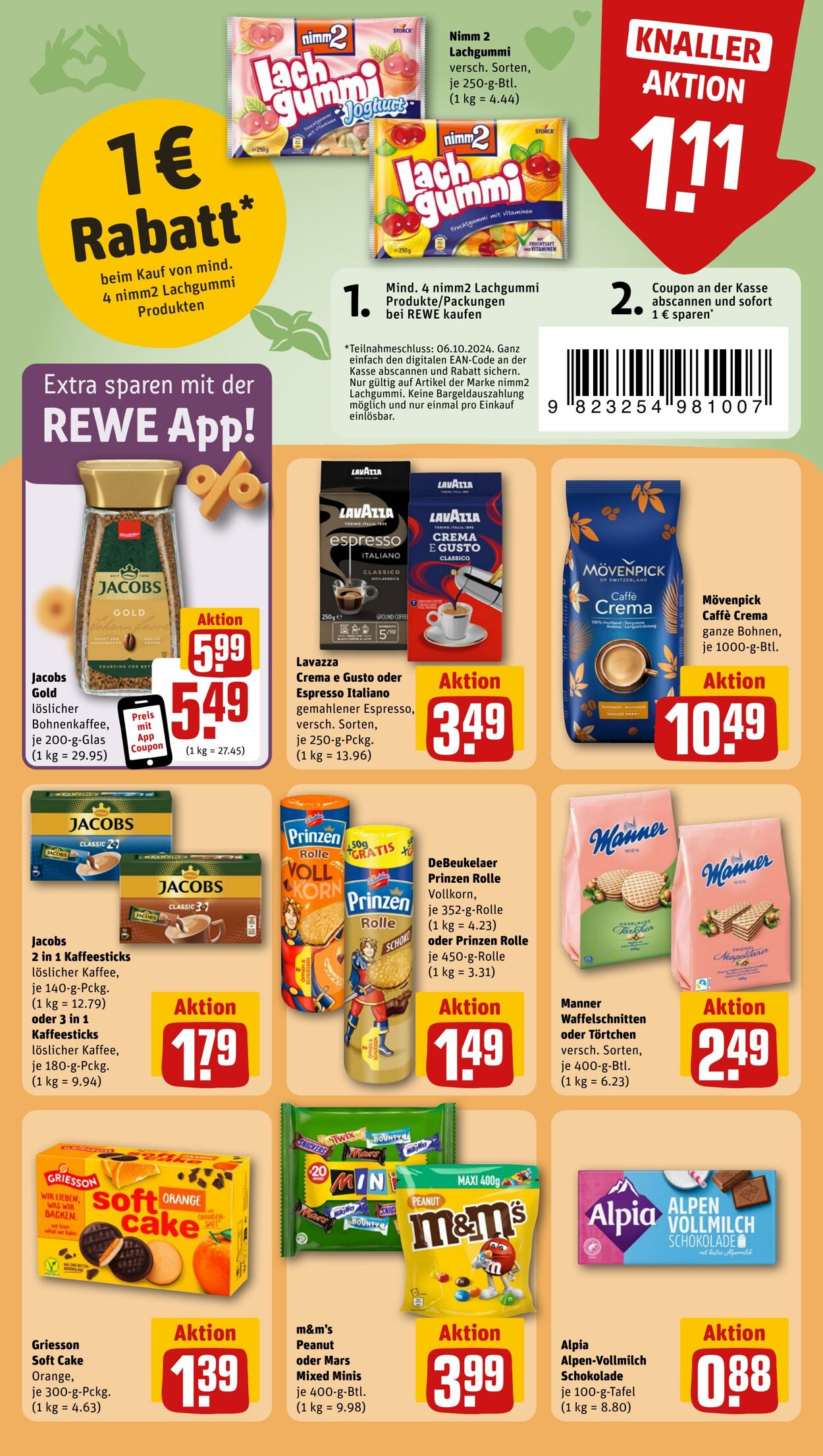 Prospekt Rewe 29.09.2024 - 05.10.2024