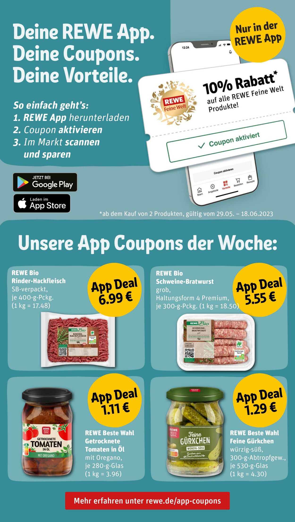 Prospekt Rewe 12.06.2023 - 17.06.2023