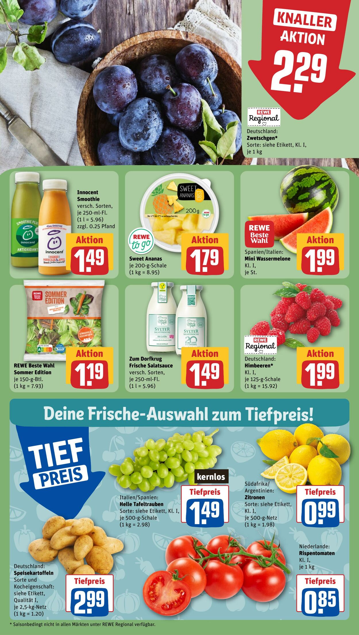 Prospekt Rewe 22.07.2024 - 31.07.2024