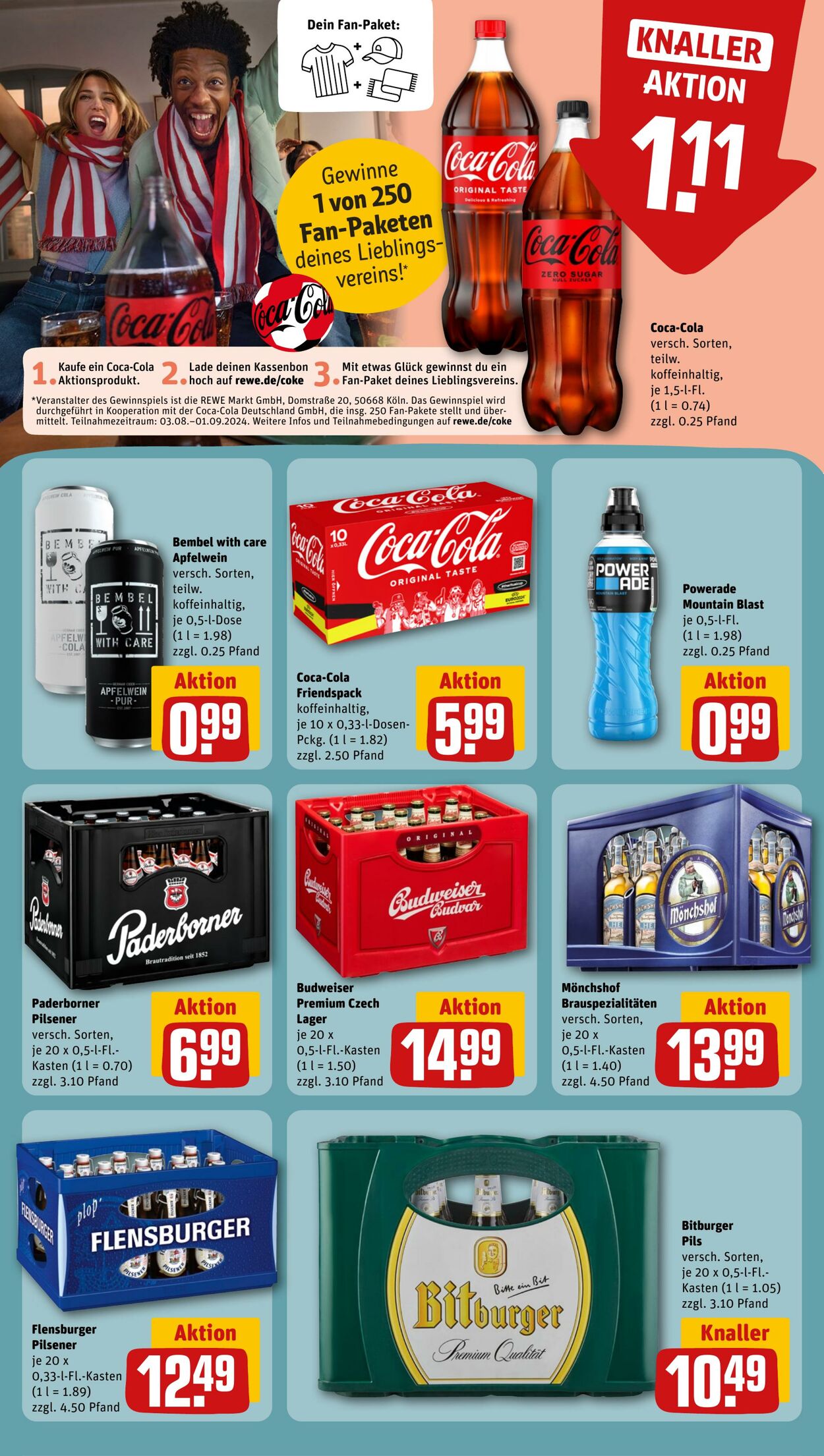 Prospekt Rewe 05.08.2024 - 10.08.2024