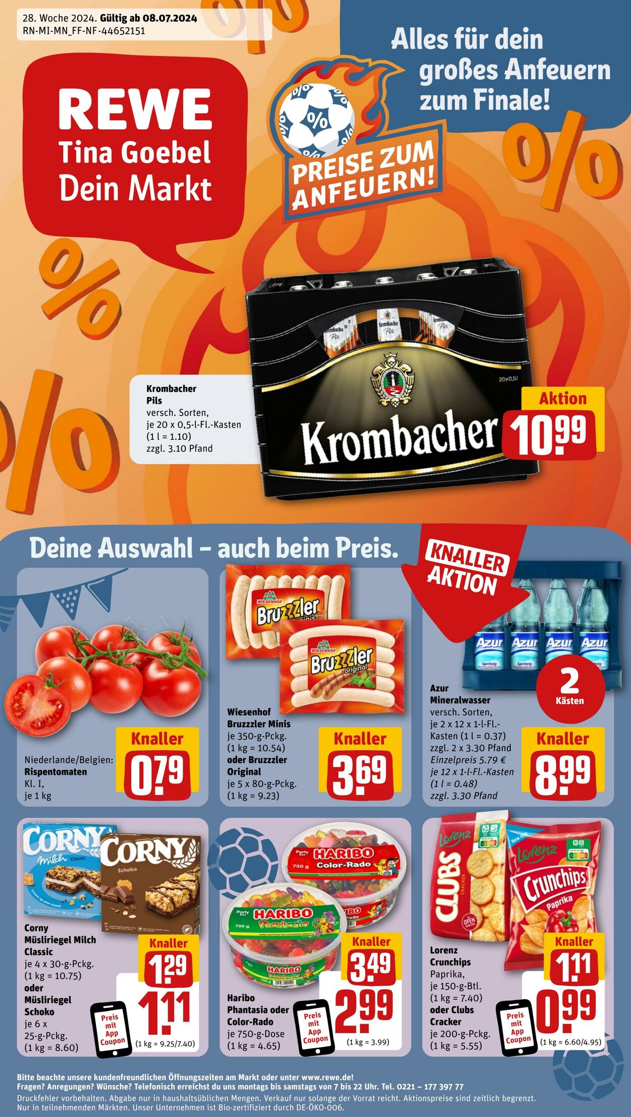 Prospekt Rewe 08.07.2024 - 13.07.2024