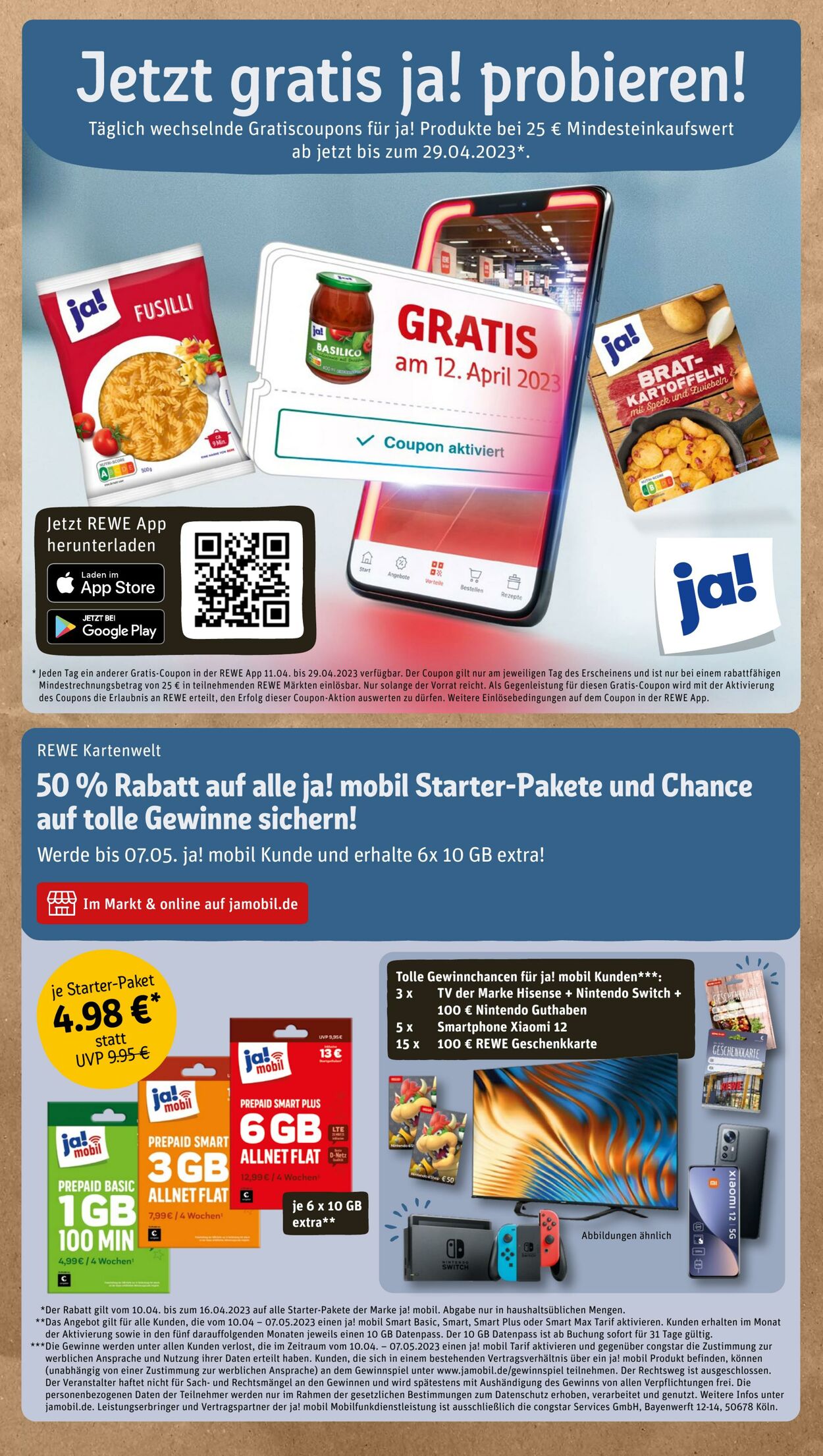 Prospekt Rewe 10.04.2023 - 15.04.2023