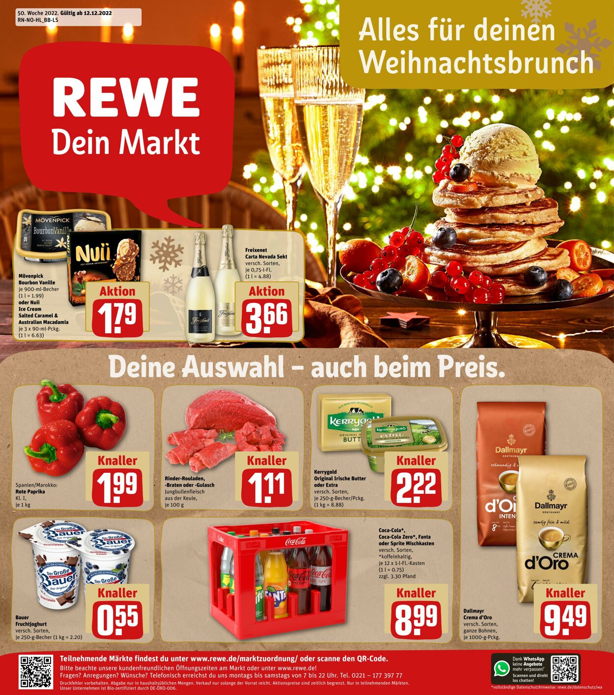 Rewe Werbeprospekt Weihnachten 2023 Gültig von 12.12 bis 17.12