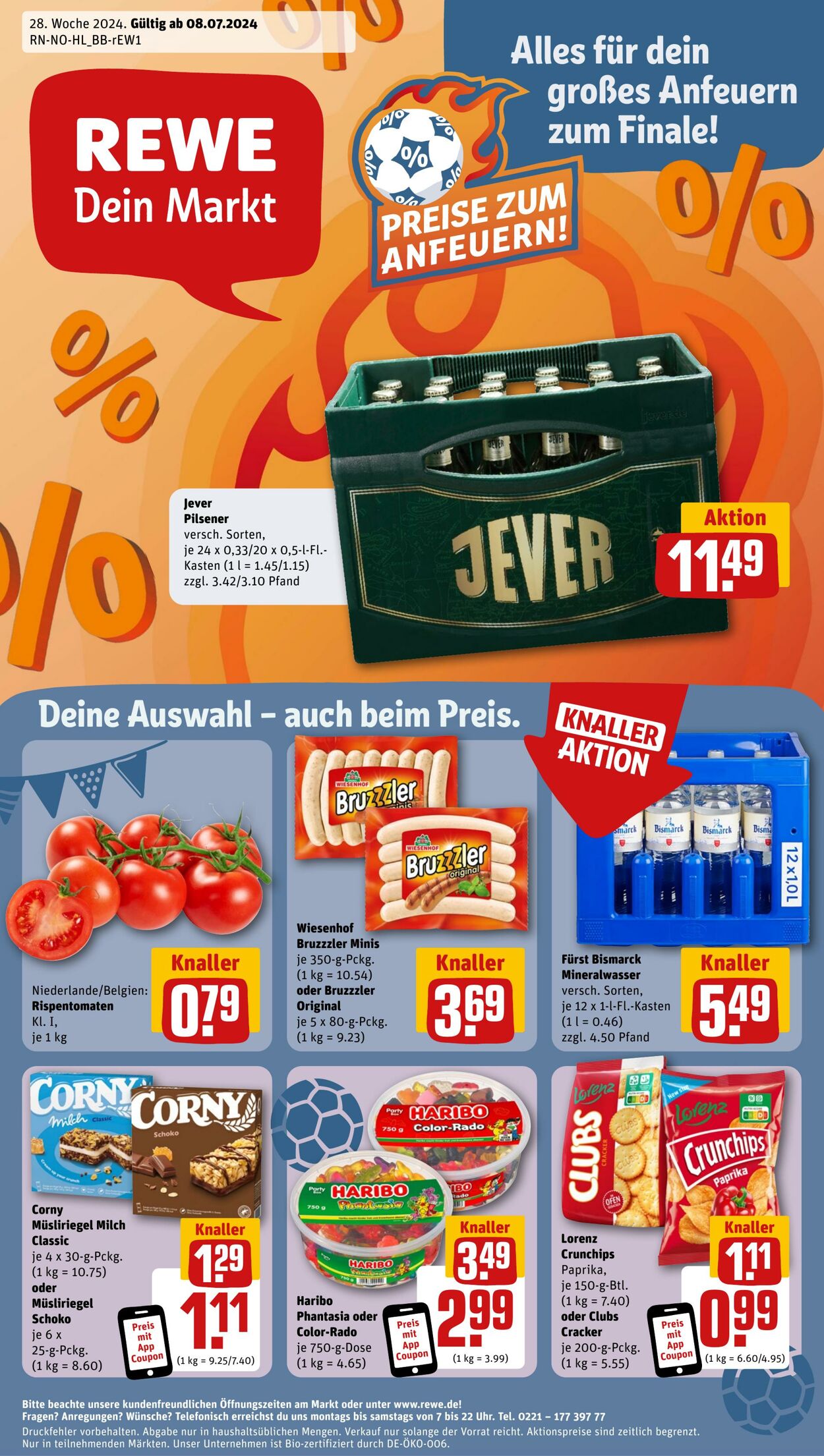 Prospekt Rewe 08.07.2024 - 13.07.2024