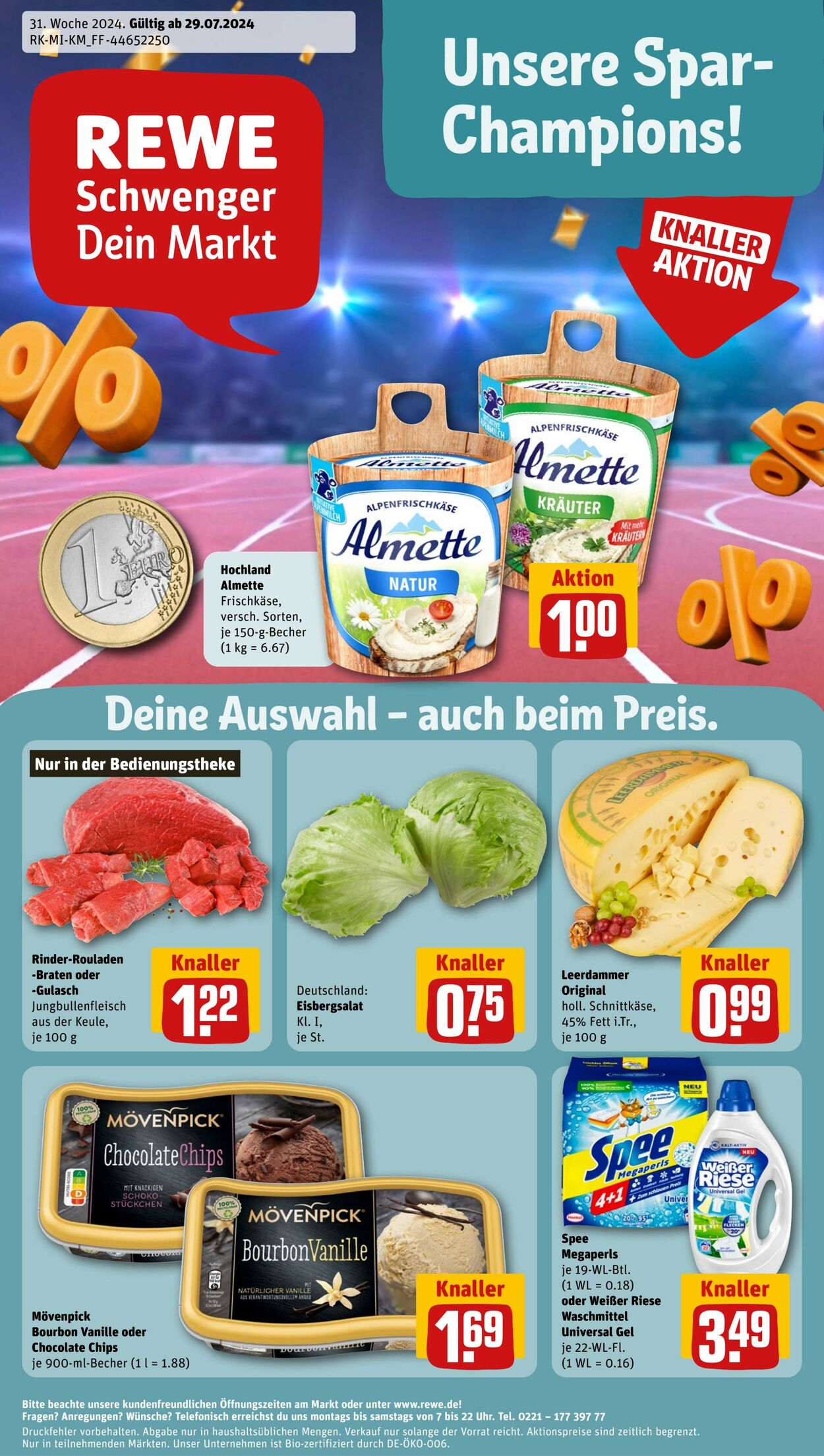 Prospekt Rewe 28.07.2024 - 03.08.2024