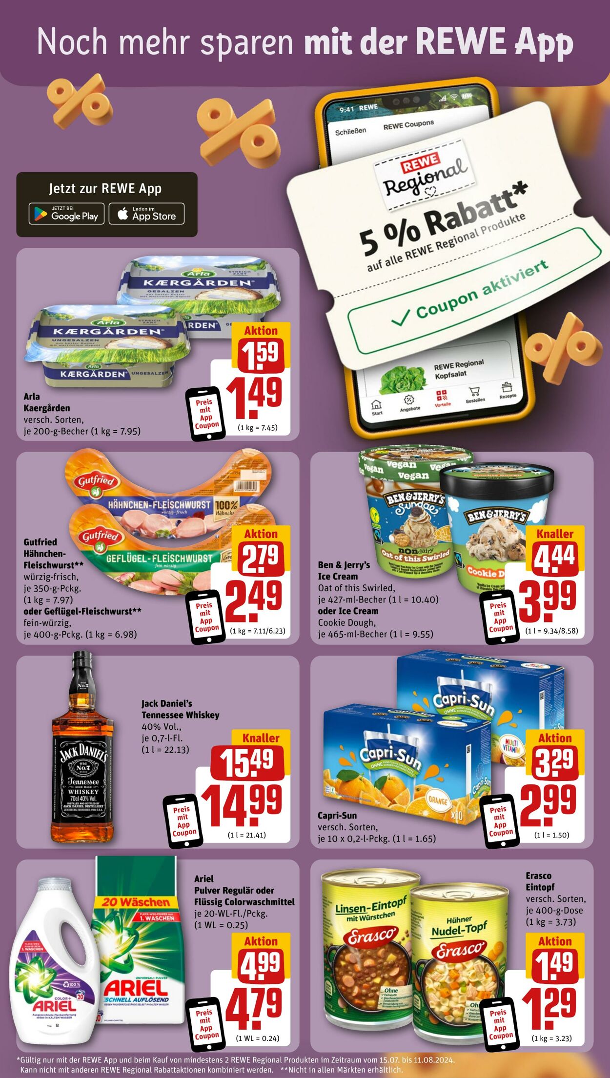 Prospekt Rewe 28.07.2024 - 03.08.2024