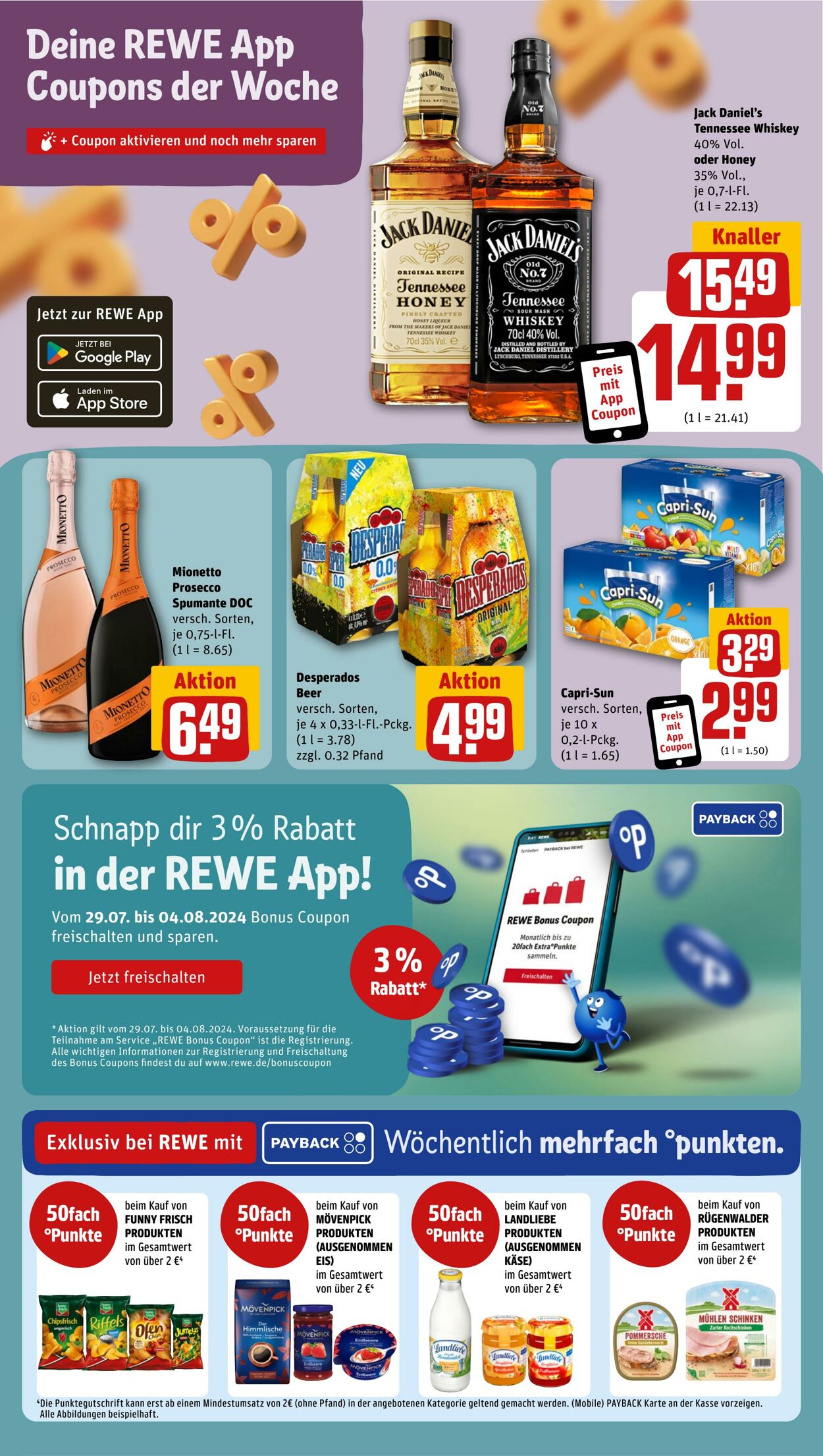 Prospekt Rewe 28.07.2024 - 03.08.2024