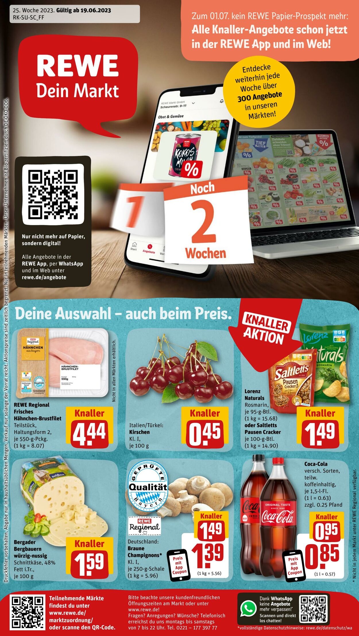 Prospekt Rewe 19.06.2023 - 24.06.2023