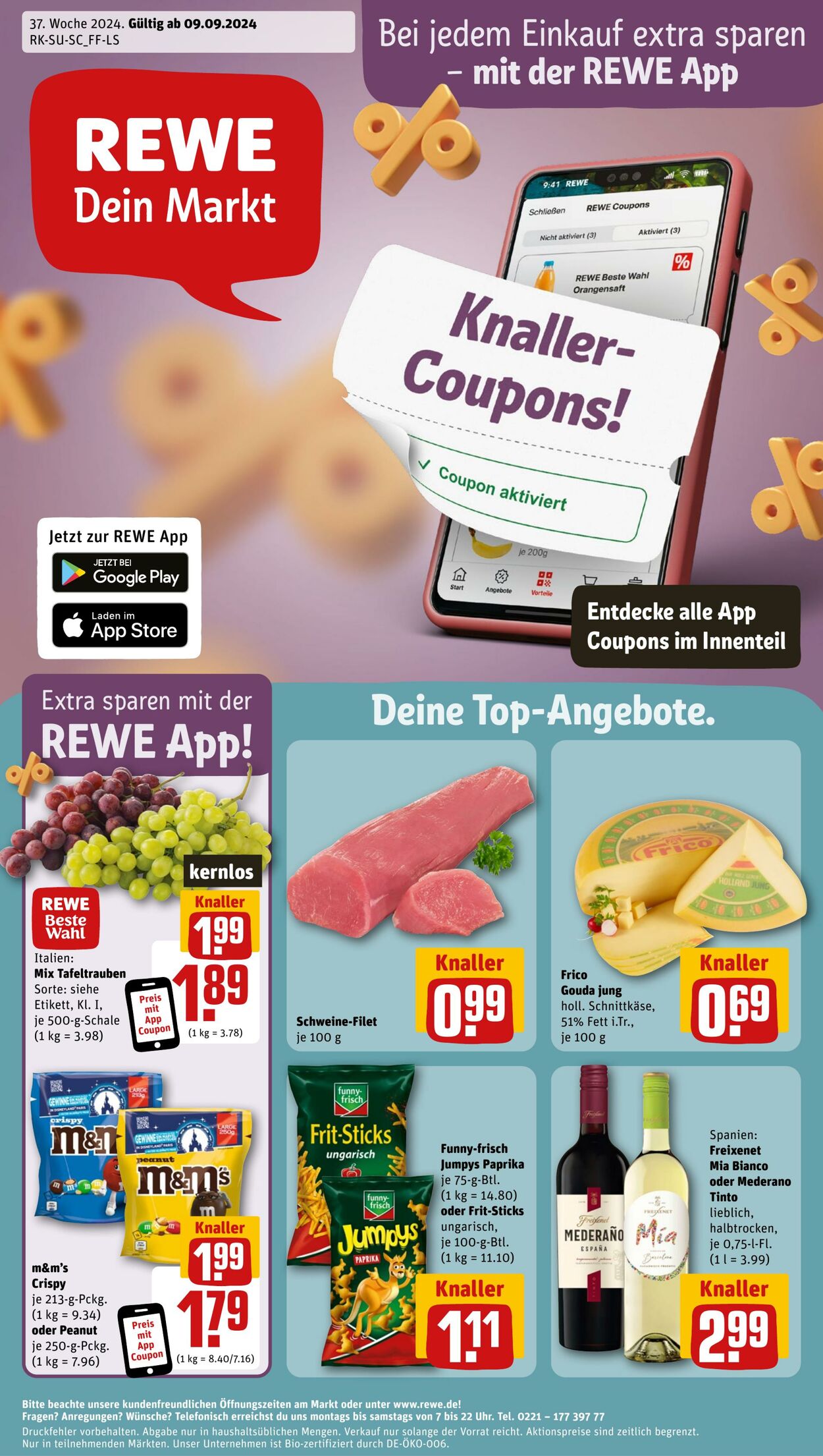 Prospekt Rewe 09.09.2024 - 14.09.2024