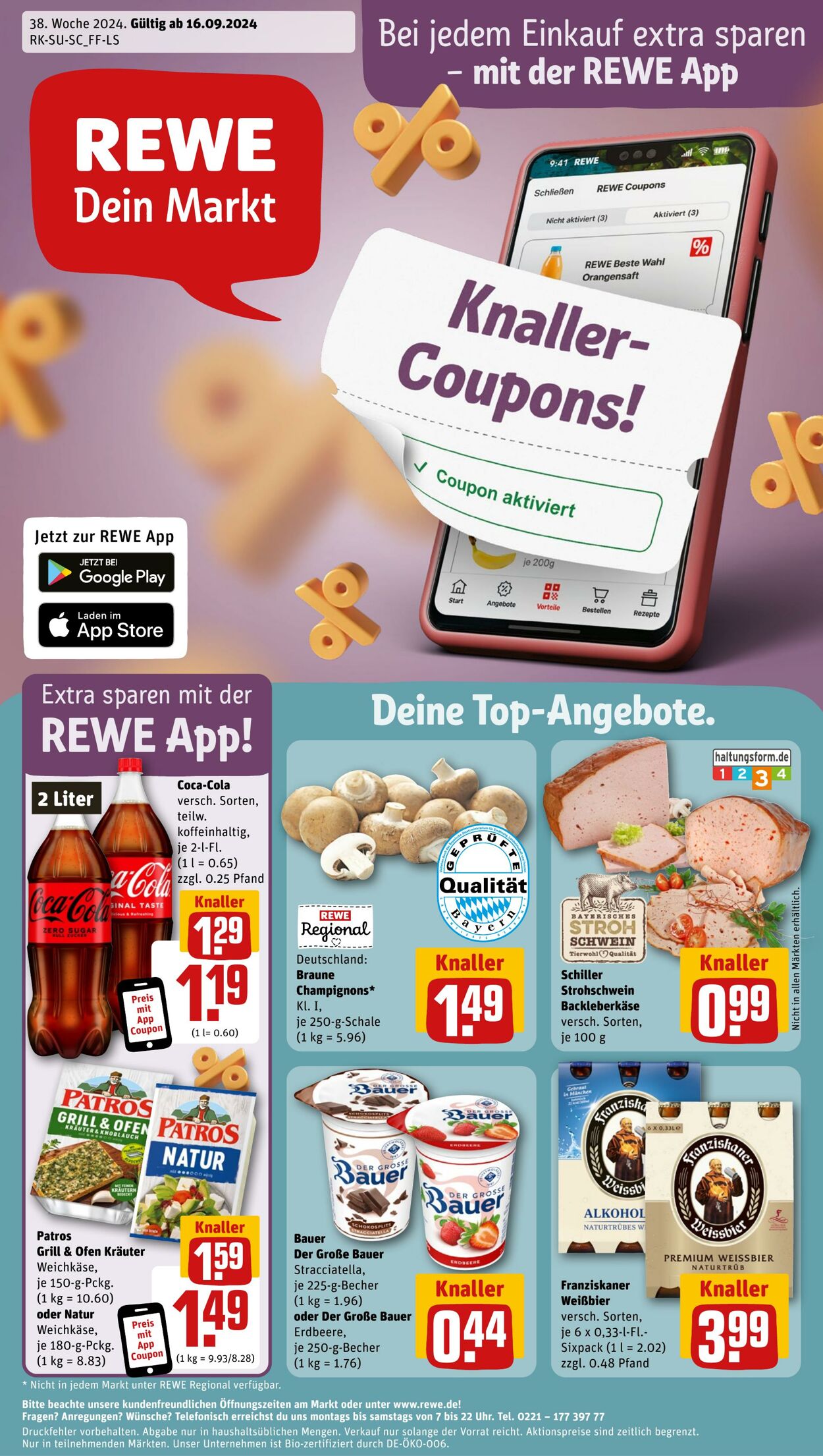 Prospekt Rewe 15.09.2024 - 21.09.2024