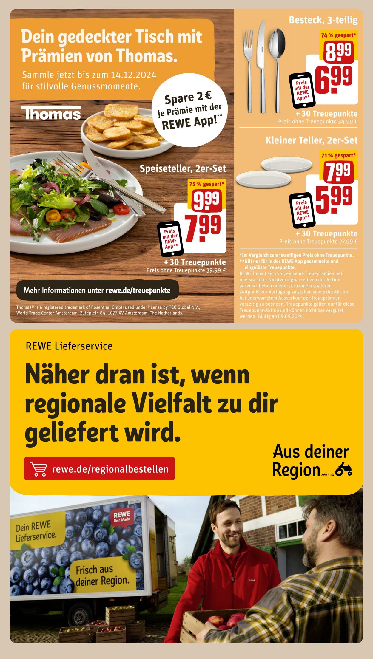 Prospekt Rewe 15.09.2024 - 21.09.2024