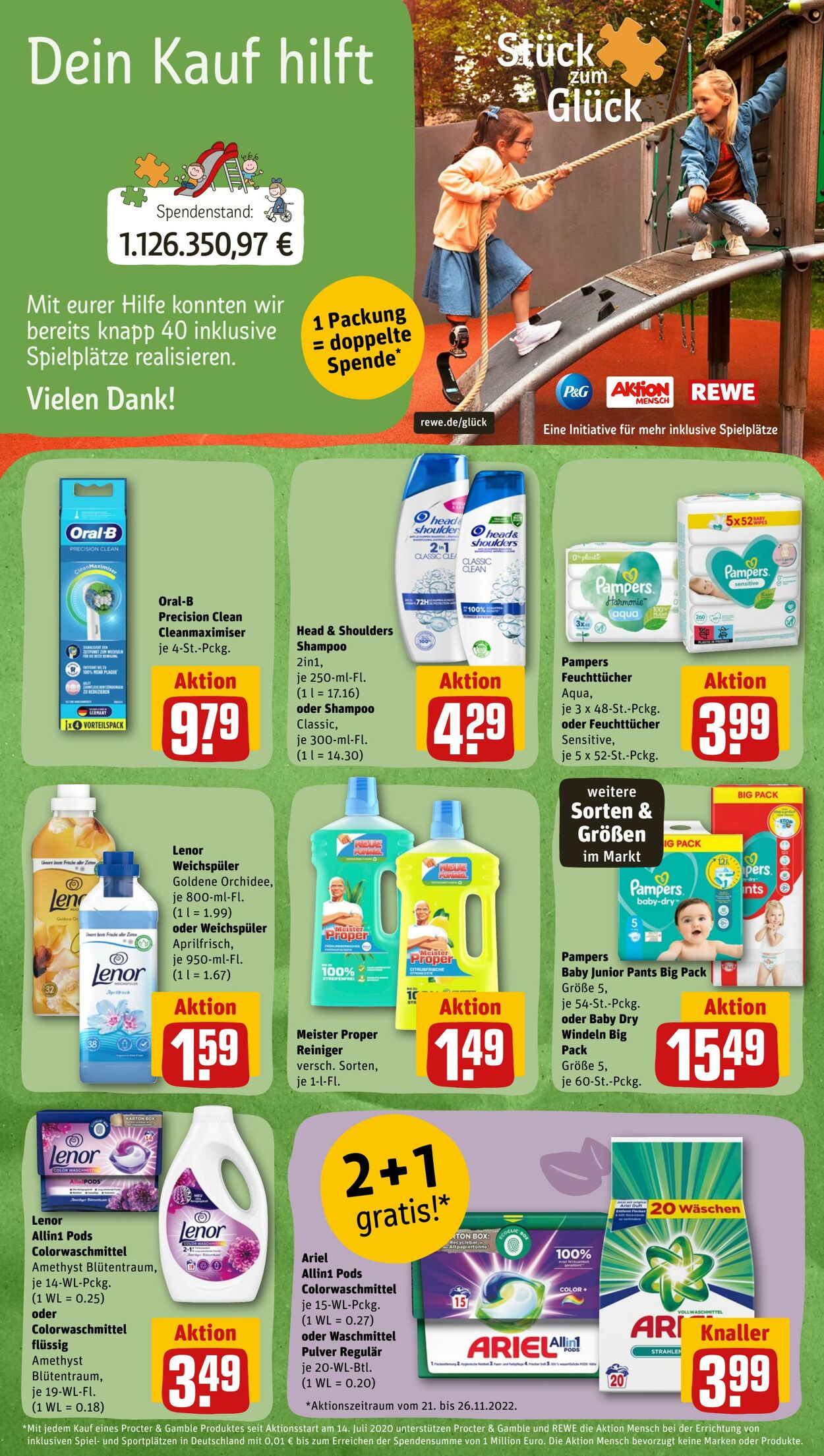 Prospekt Rewe 21.11.2022 - 26.11.2022