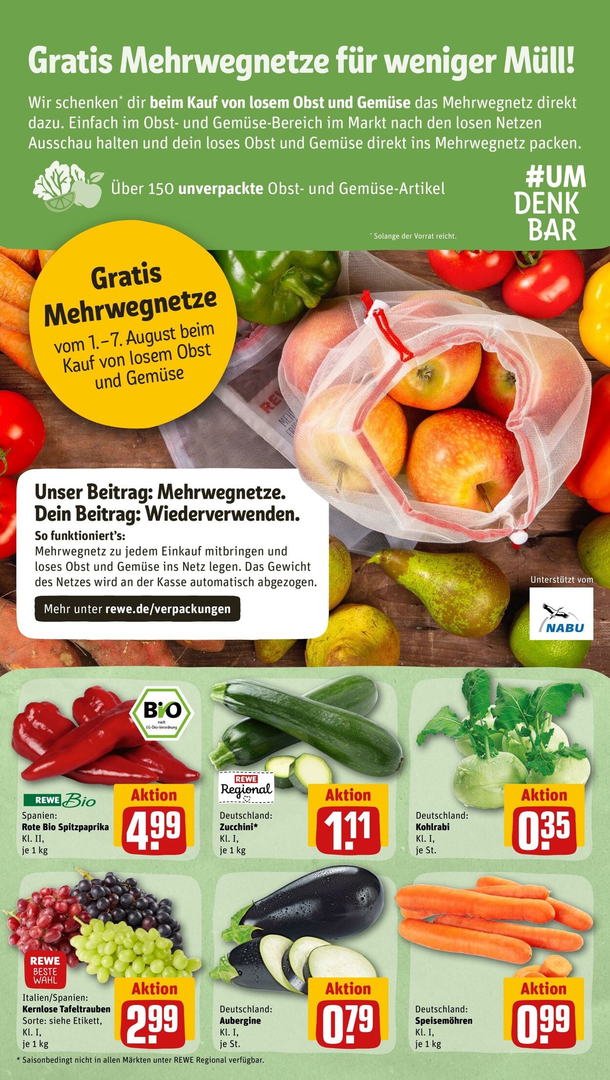 Prospekt Rewe 01.08.2022 - 06.08.2022