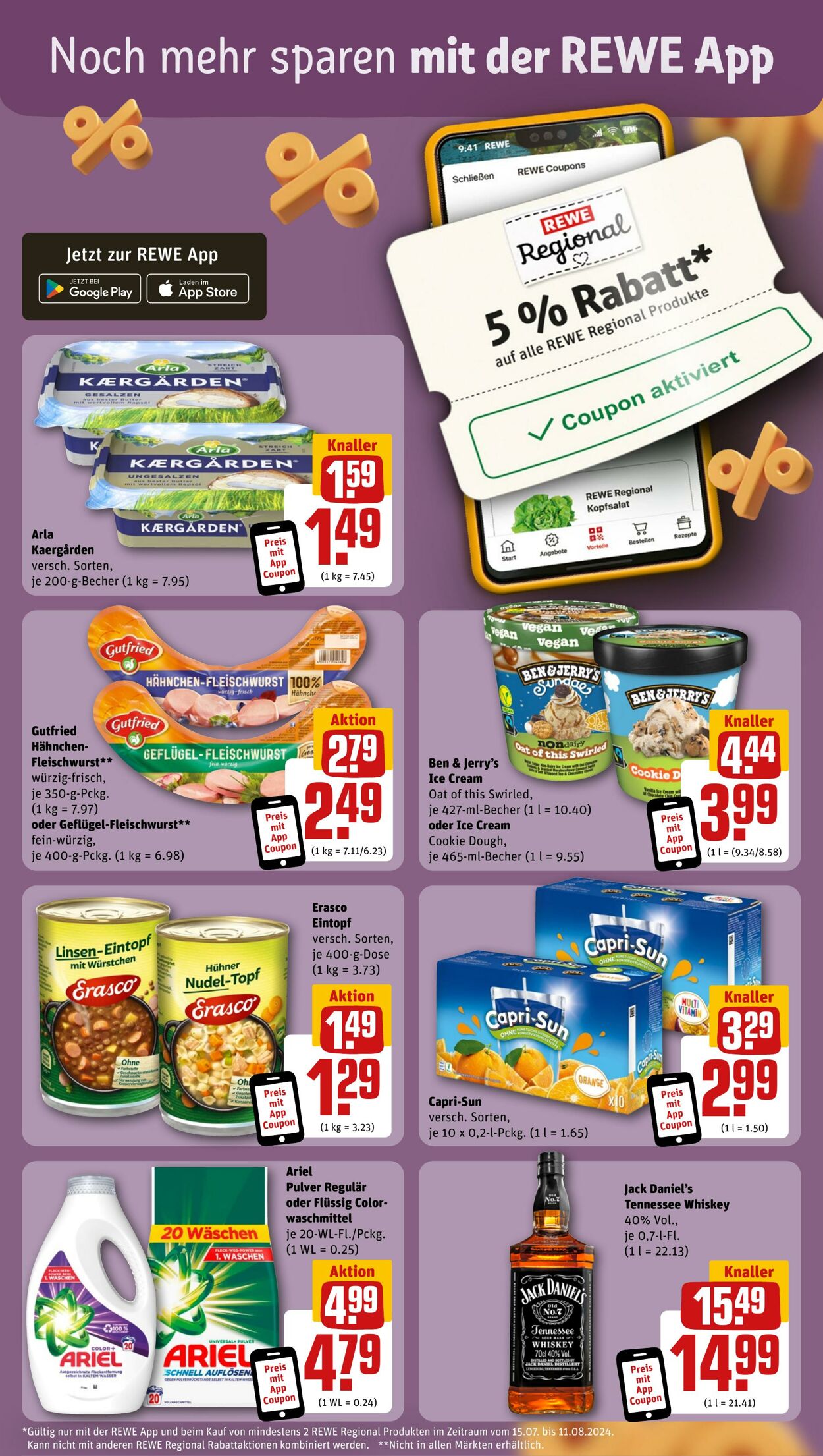 Prospekt Rewe 28.07.2024 - 03.08.2024