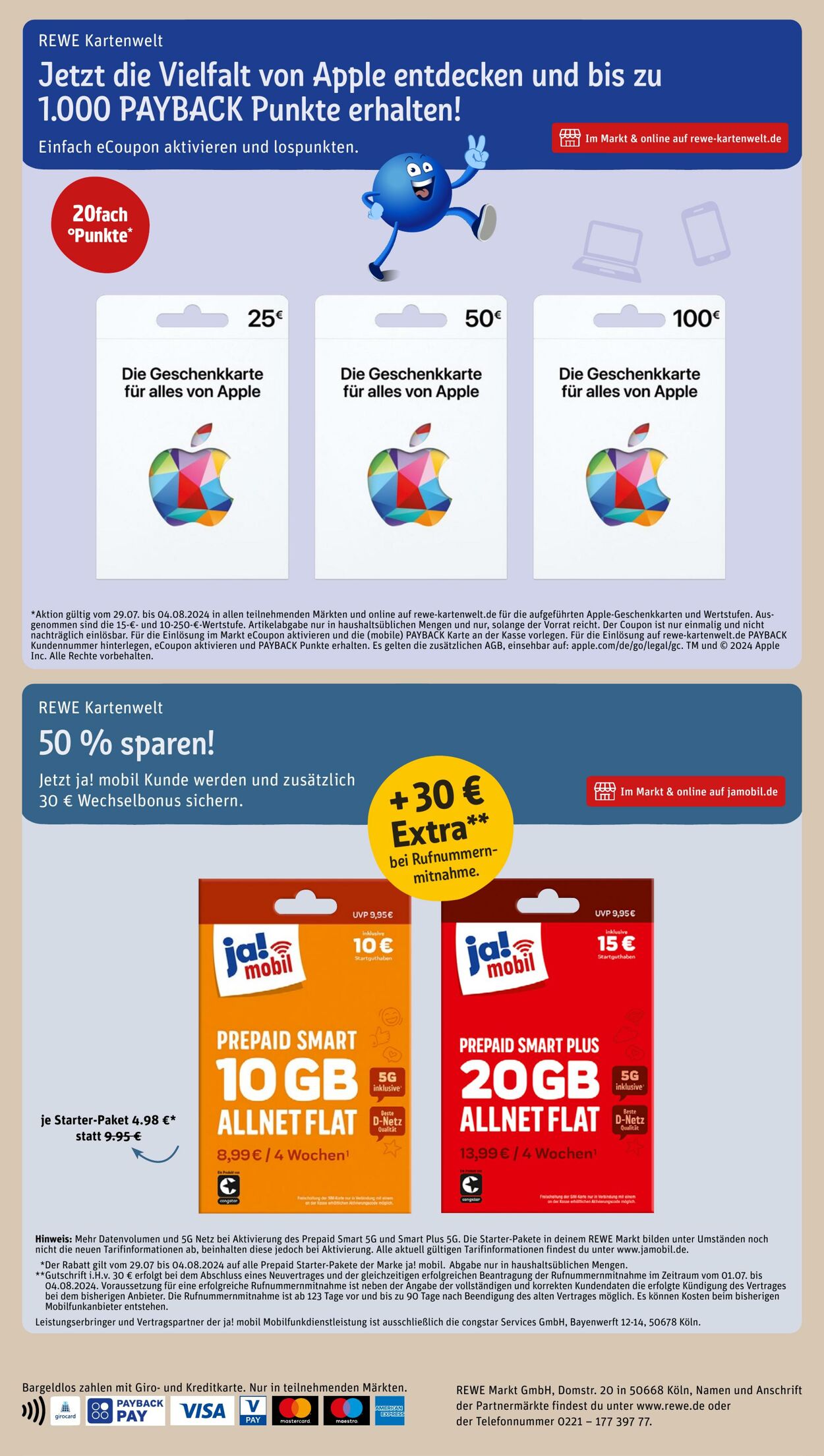 Prospekt Rewe 28.07.2024 - 03.08.2024