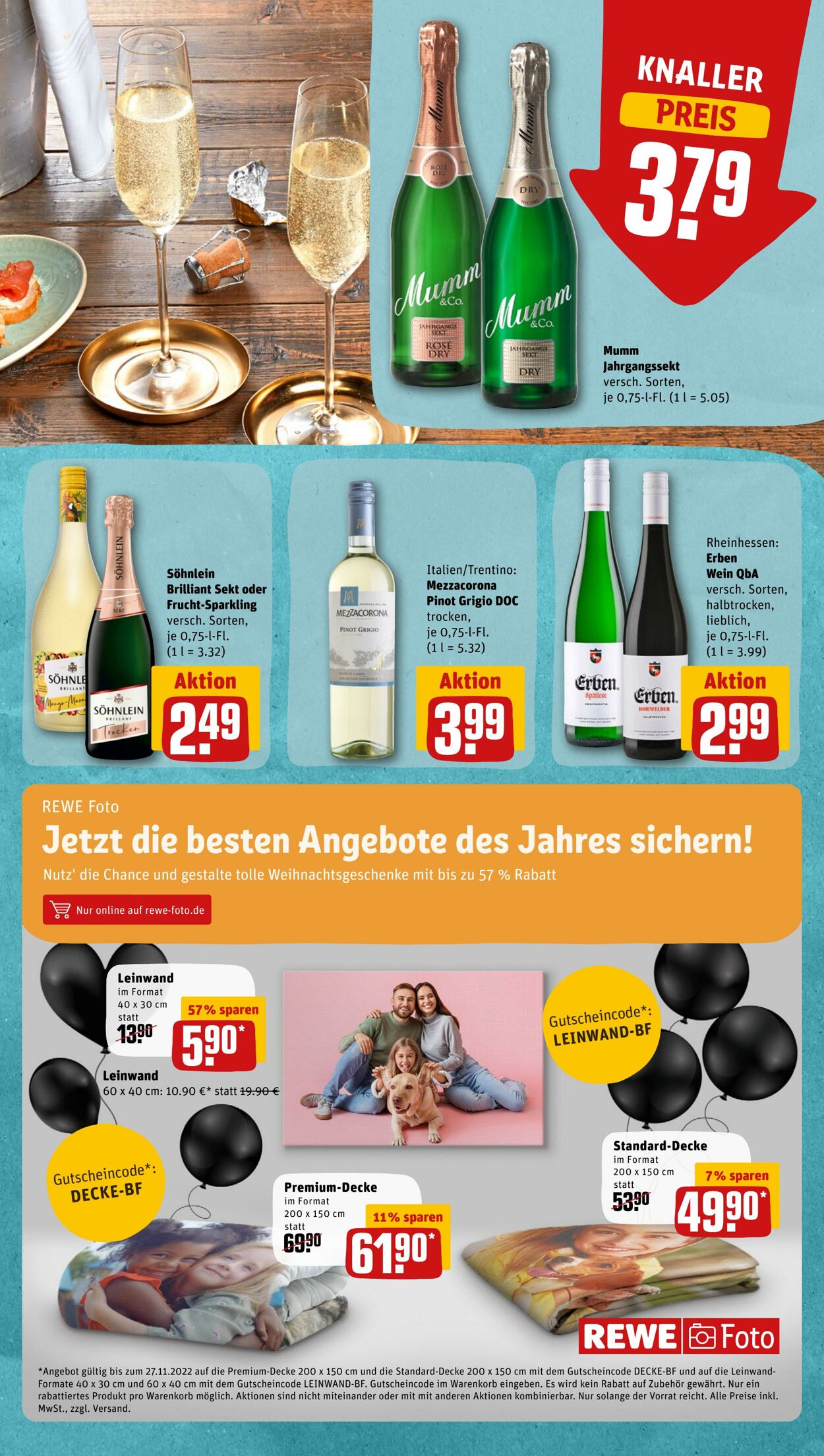 Prospekt Rewe 21.11.2022 - 26.11.2022